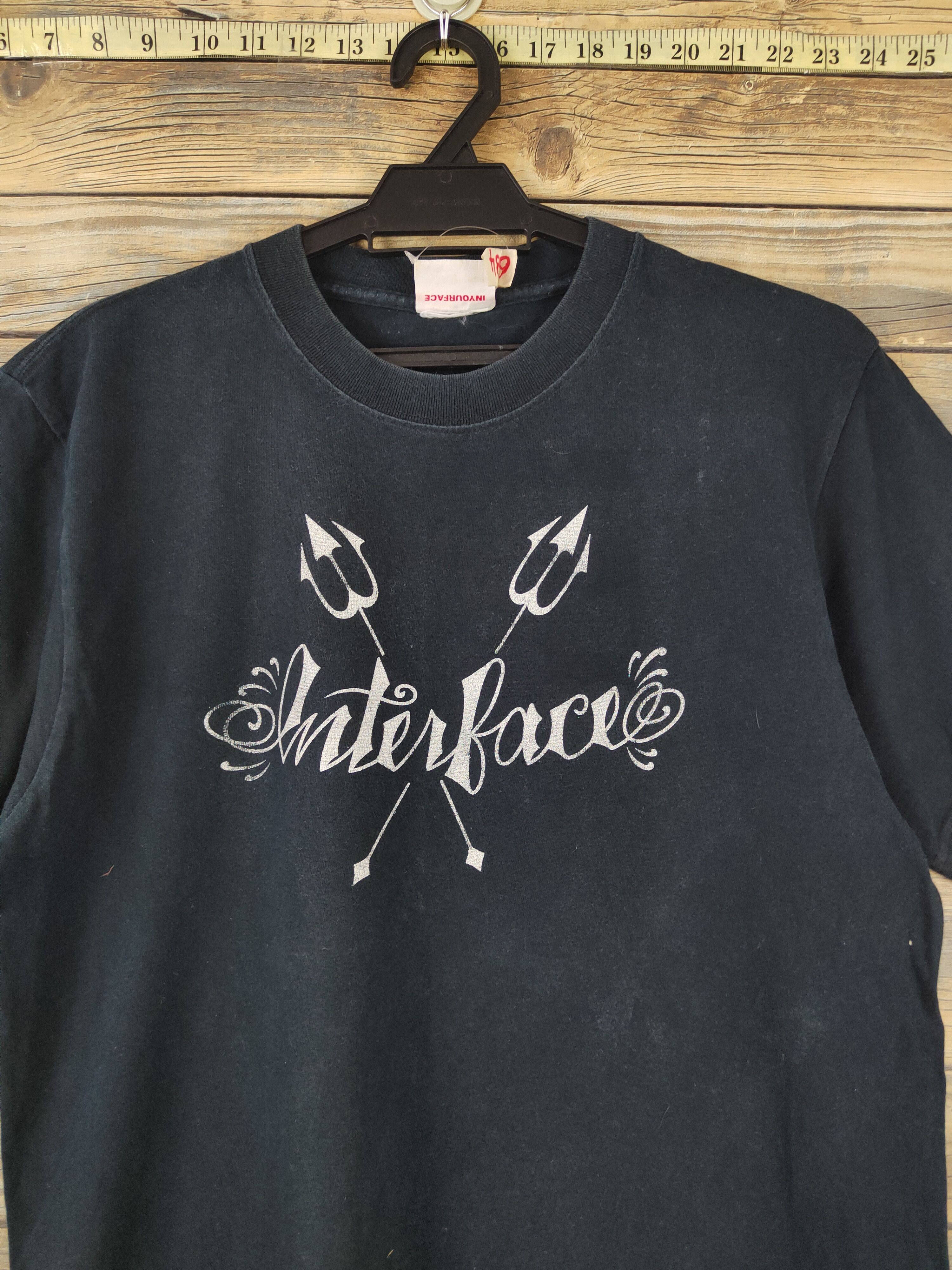 Japanese Brand Interface Navy Faded Short Sleeve T-shirt #634 Size US M / EU 48-50 / 2 - 2 Thumbnail