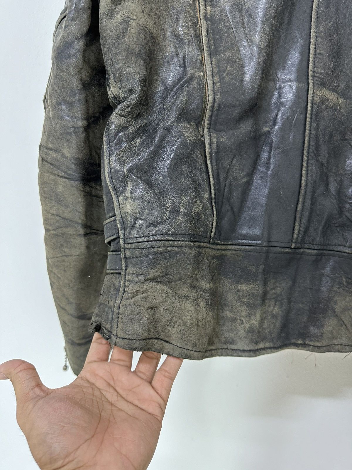 Seditionaries Seditionaries 666 Double Collar Leather Jacket Punk Jacket Size US S / EU 44-46 / 1 - 11 Thumbnail