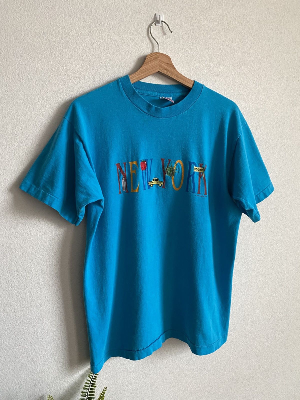 Vintage Vintage 90s New York City Tee Size US L / EU 52-54 / 3 - 2 Thumbnail