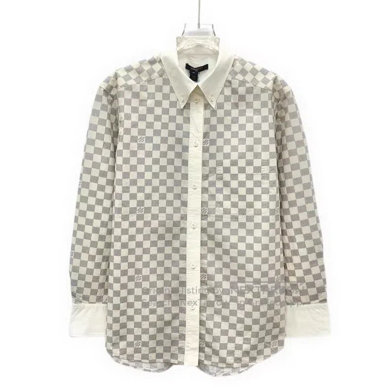 Louis Vuitton Louis Vuitton 23 white logo full-print cotton lapel single Size XS / US 0-2 / IT 36-38 - 1 Thumbnail