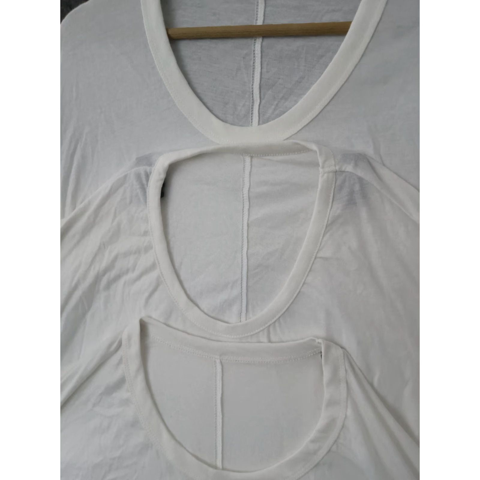 Vintage Women's Size S Top Long Sleeve Pullover Shirt White 3-Pack Size S / US 4 / IT 40 - 3 Thumbnail