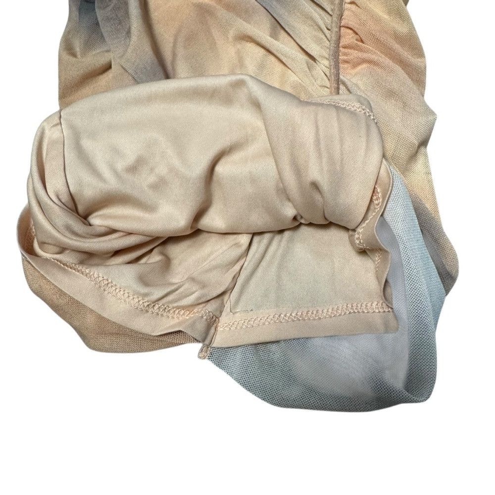 Zara New ZARA Sleeveless Asymmetrical Ruched Mesh Top Size XS Size XS / US 0-2 / IT 36-38 - 7 Thumbnail