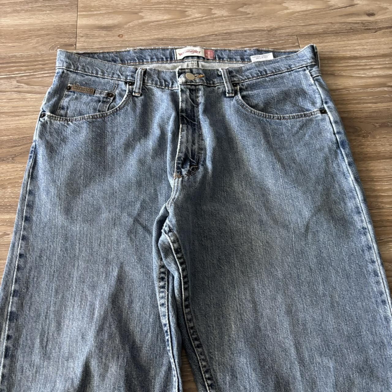 Vintage Crazy Vintage Y2K/2000s Grunge Dark Wash Essential Denim Jeans! 35x30 Size US 35 - 5 Thumbnail