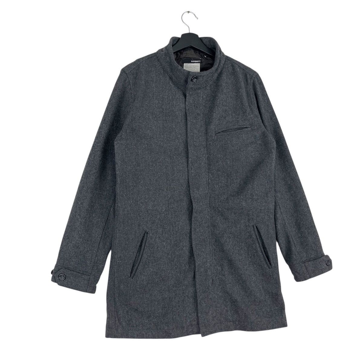Katharine Hamnett London Hamnett Wool Dark Grey Coat Size US M / EU 48-50 / 2 - 3 Thumbnail