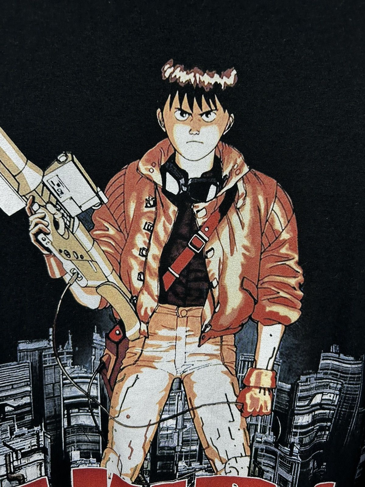 Anime Akira Poster Black T shirt Size US XL / EU 56 / 4 - 7 Thumbnail