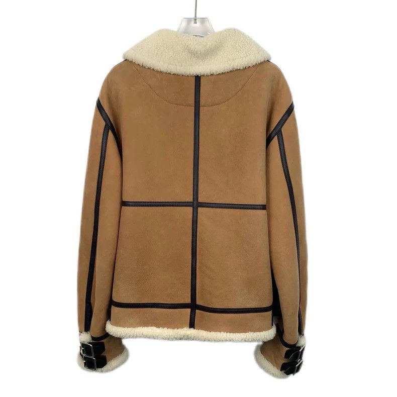 Loewe Loewe Brown leather collar zipper jacket Size S / US 4 / IT 40 - 2 Thumbnail