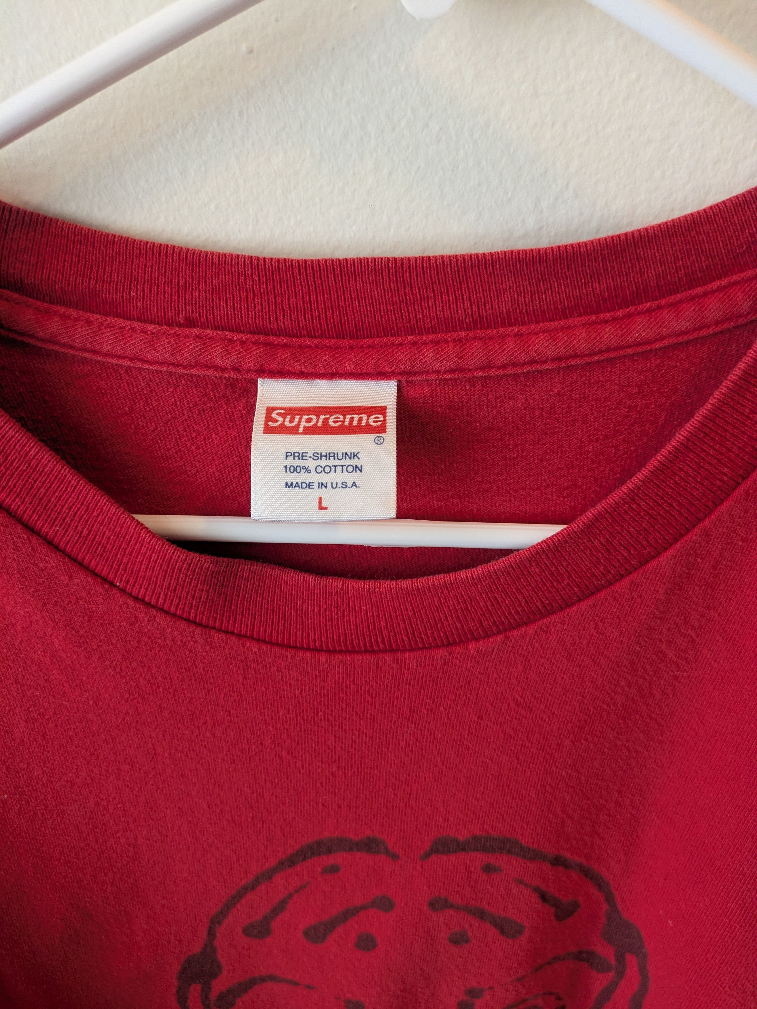 Supreme Supreme Scream t shirt red Size US L / EU 52-54 / 3 - 2 Thumbnail
