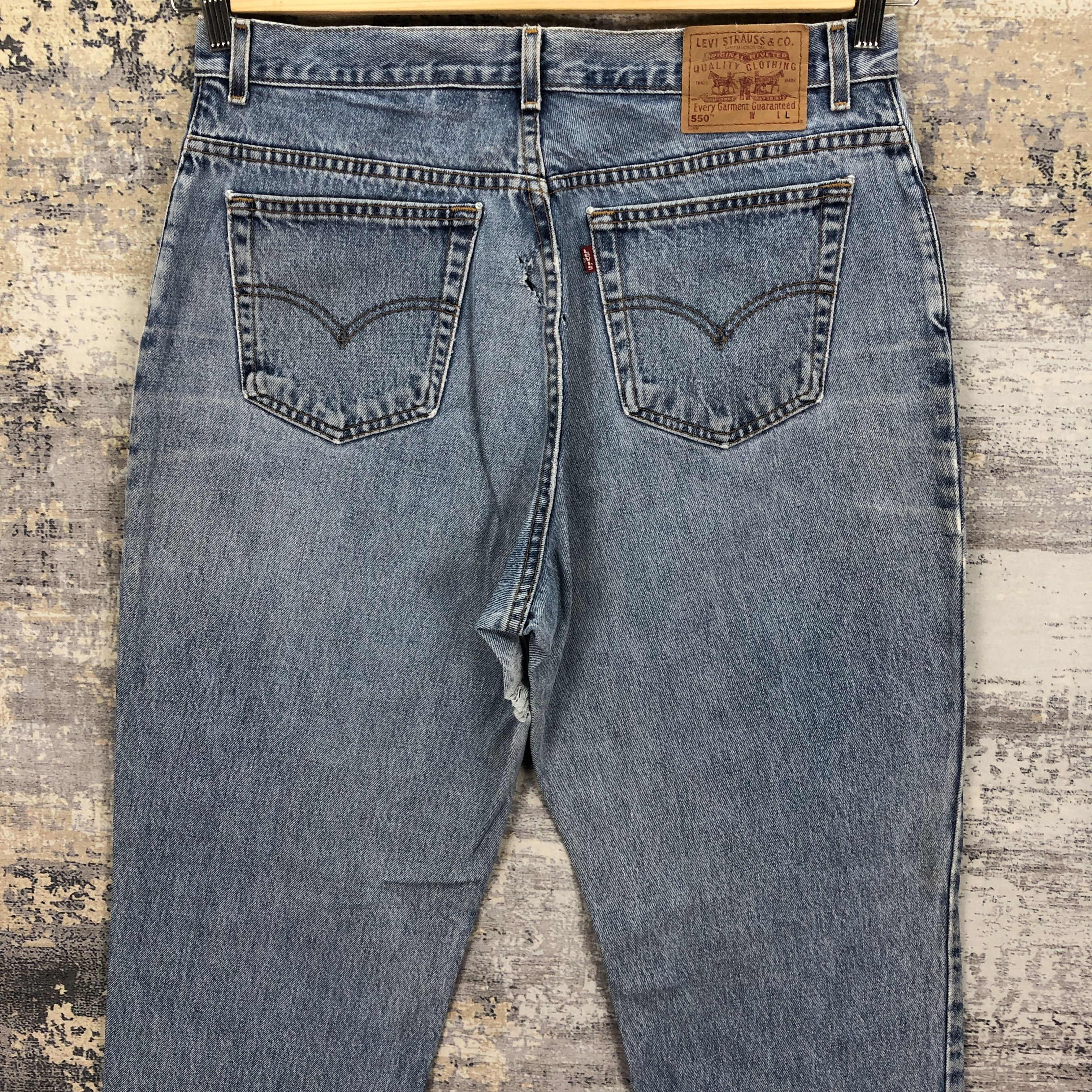 Levi's Vintage 90s Levis Sun Faded Jeans Levi's Light Wash Denim Size US 34 / EU 50 - 4 Thumbnail