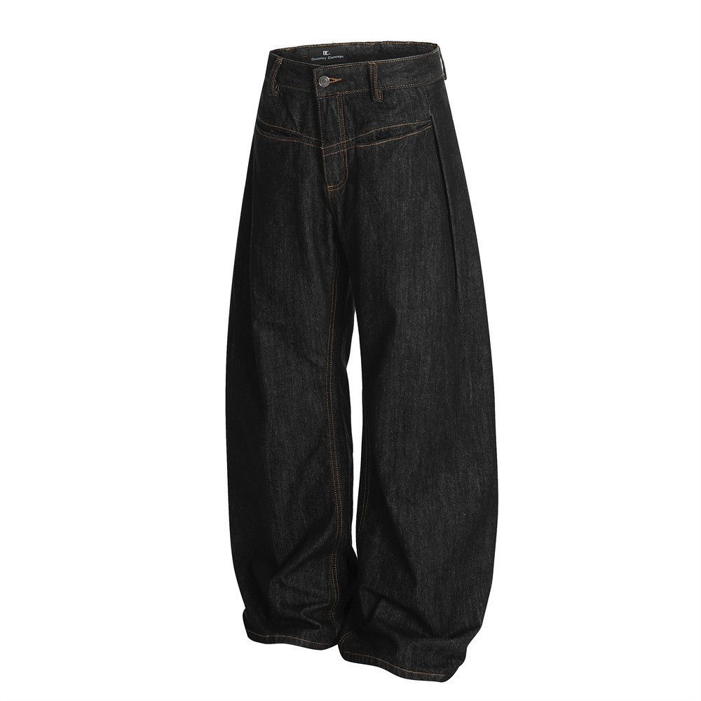 Japanese Brand × Jean Men's casual versatile topstitched scimitar jeans Size US 32 / EU 48 - 2 Thumbnail