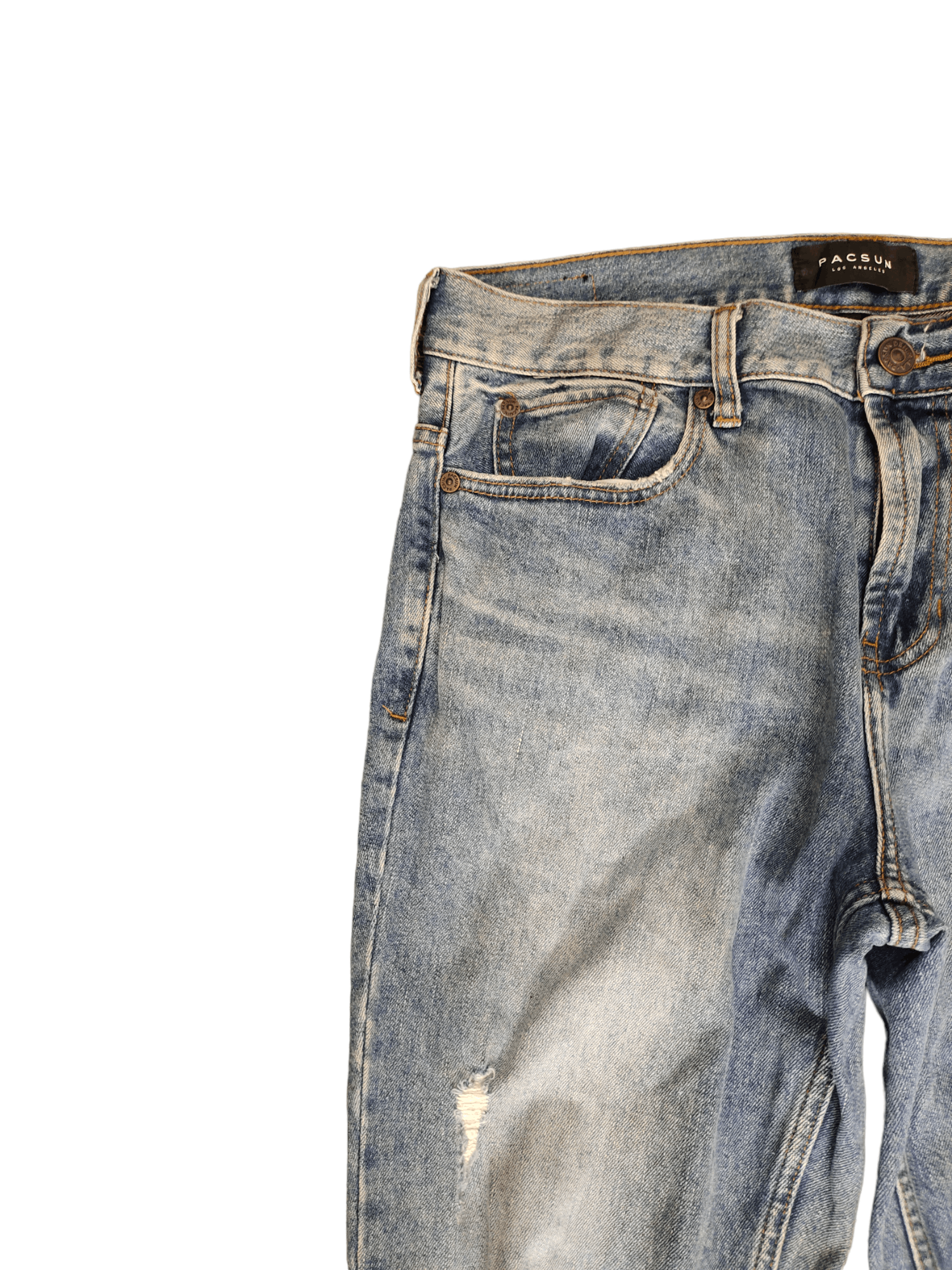 Pacsun Pacsun Stacked Skinny Denim Pants Comfort Stretch Size US 31 - 5 Thumbnail