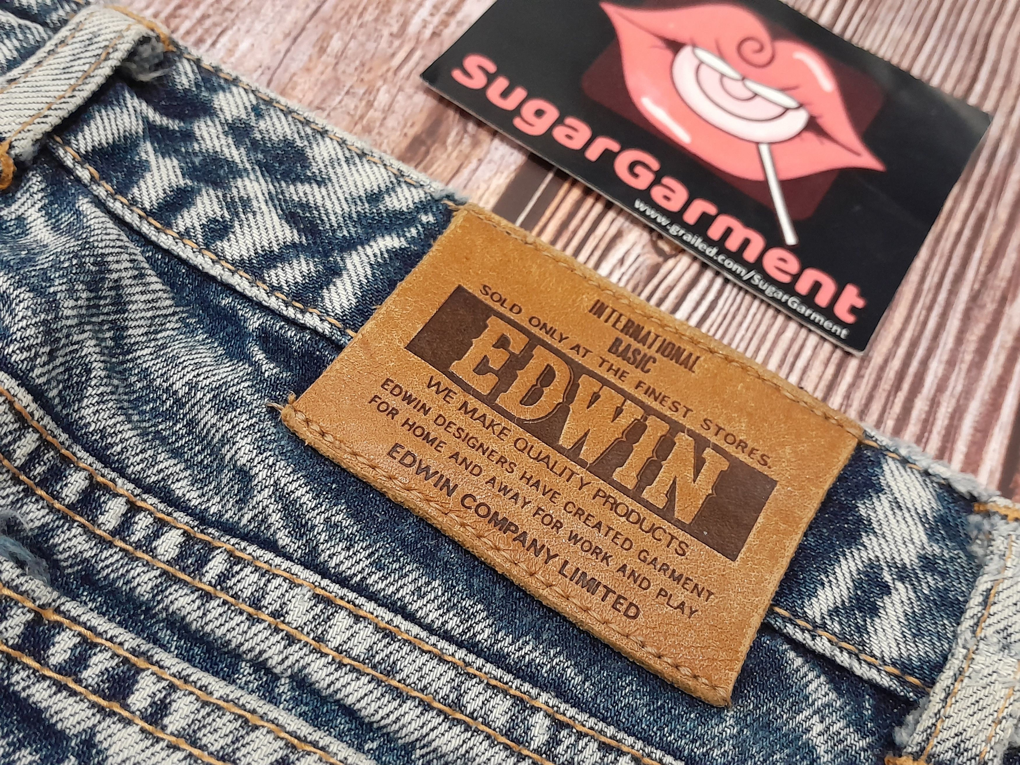 Edwin × Vintage Edwin Acid Wash Jeans Vintage Size US 31 - 19 Thumbnail
