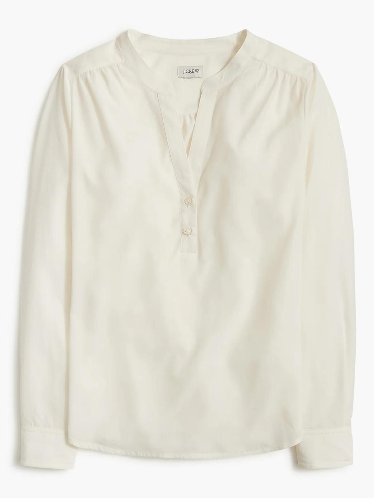 J.Crew J Crew Popover placket blouse Size XL / US 12-14 / IT 48-50 - 1 Thumbnail