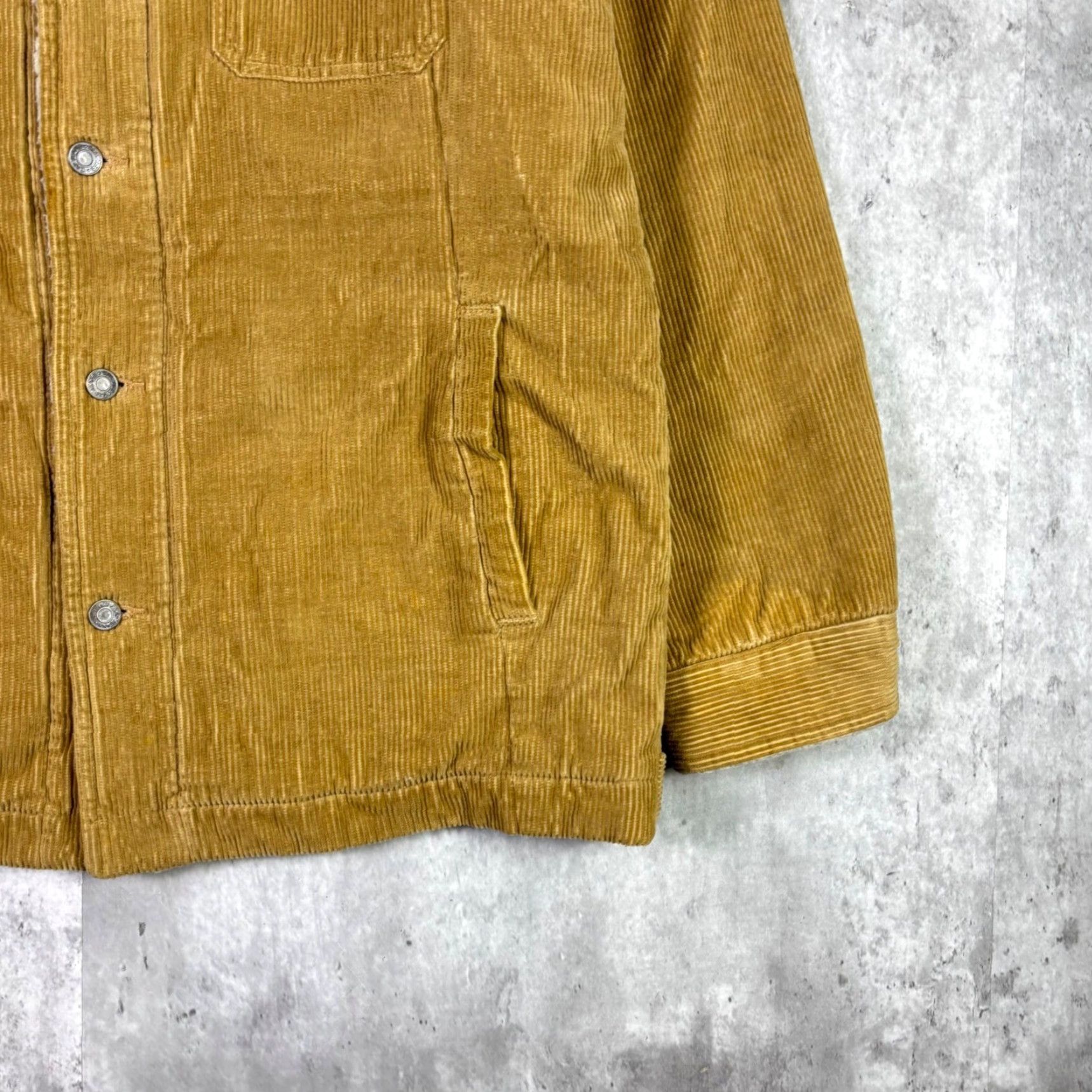 Gap VINTAGE Gap Trucker Jacket Mens Medium Corduroy Lined Insulated 90s Brown Tan Jacket Coat Casual Workwear Logo Button Front Shipping N/A Size US M / EU 48-50 / 2 - 6 Thumbnail