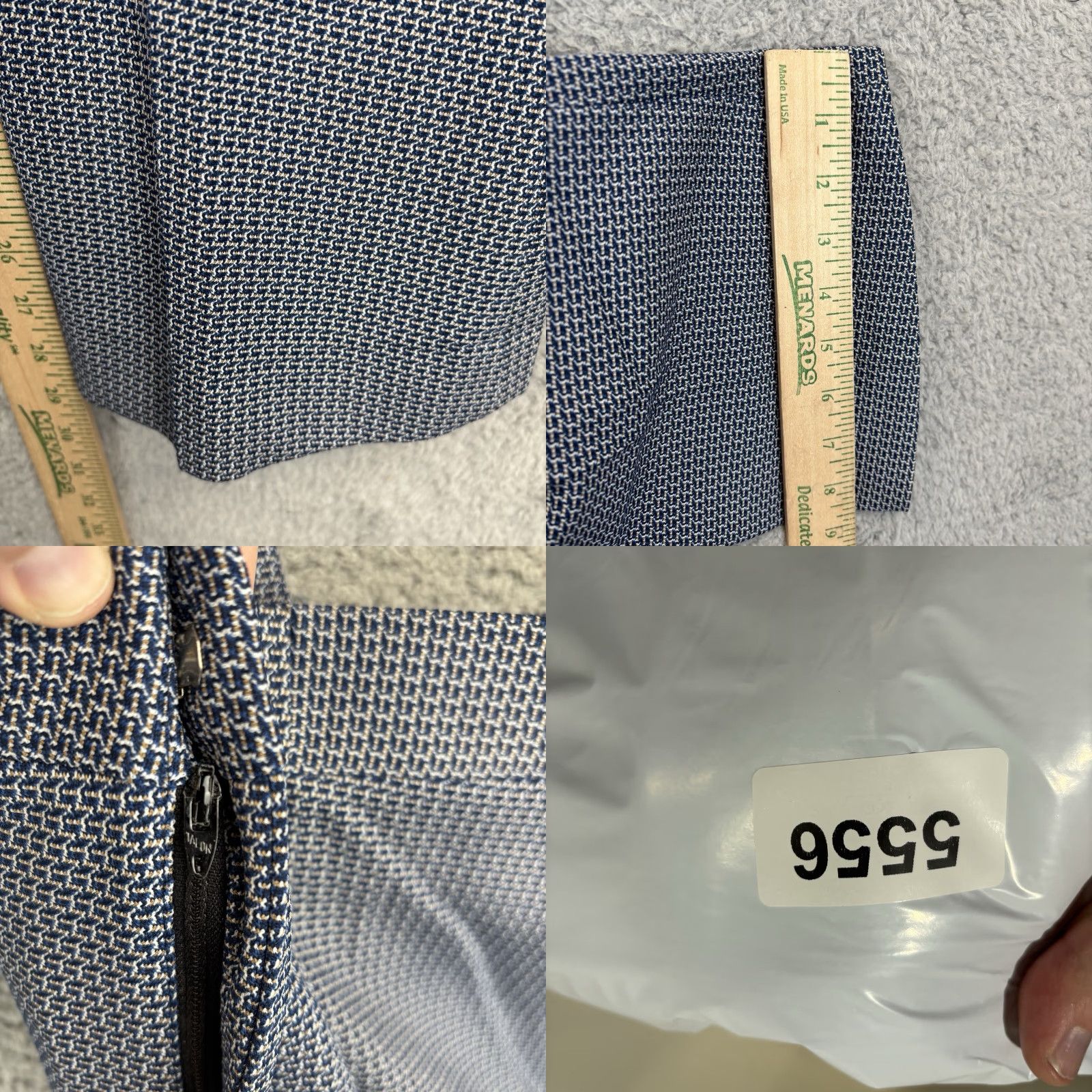 Blair NOS John Blair Polyester Pants Mens 32x29 Navy Blue Disco Vintage 60s 70s USA Size US 32 / EU 48 - 8 Thumbnail