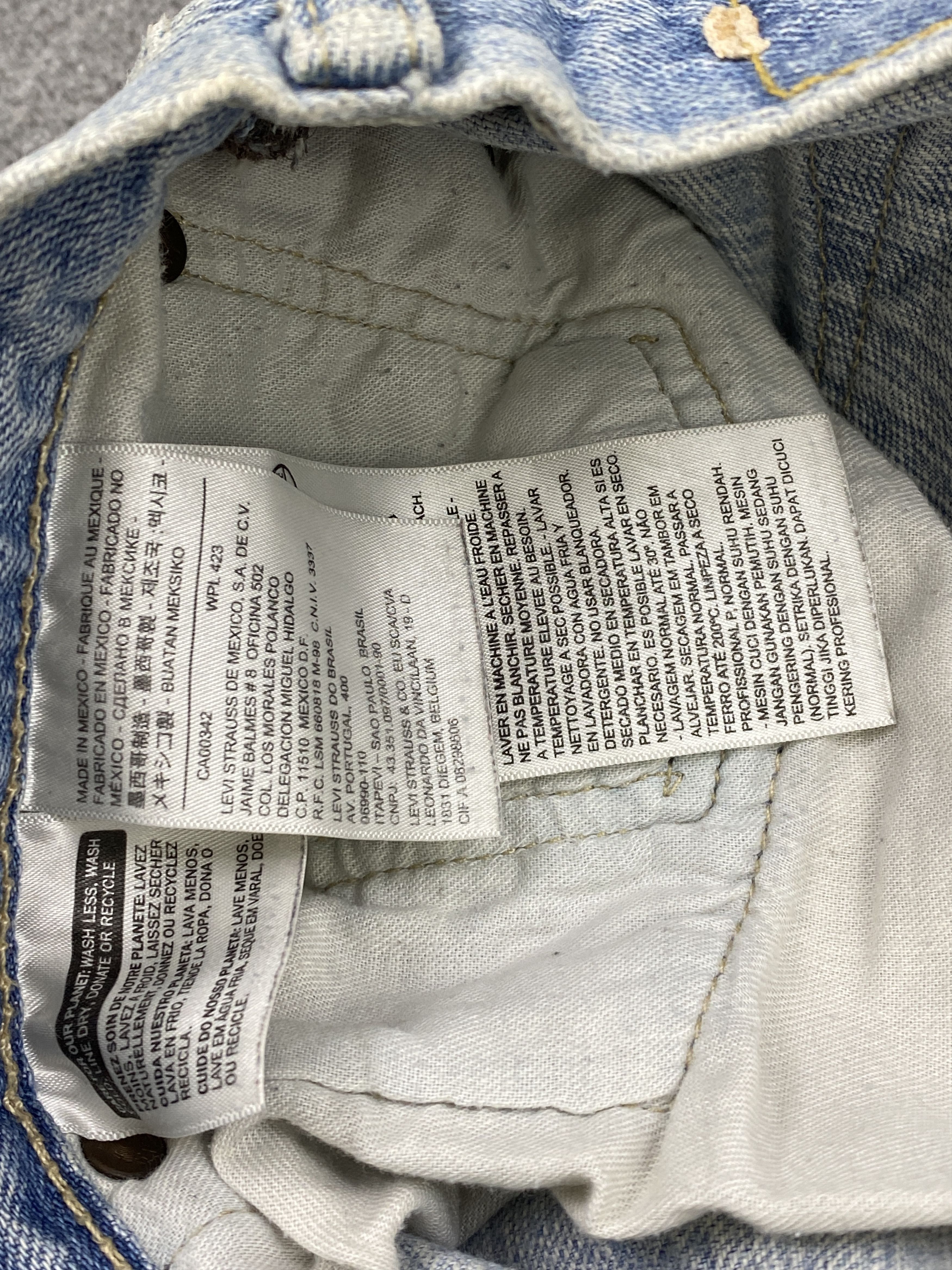 Levi's × Vintage Light Washed Vintage Levis 501 Denim Jeans Size US 38 / EU 54 - 7 Thumbnail