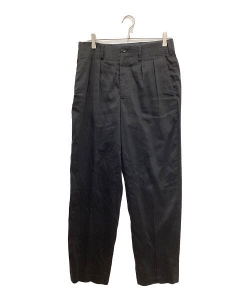 Yohji Yamamoto CDH 2TUCK PANTS （Black） Yohji Yamamoto CDH 2TUCK PANTS （Black） SUIT GABARDINE