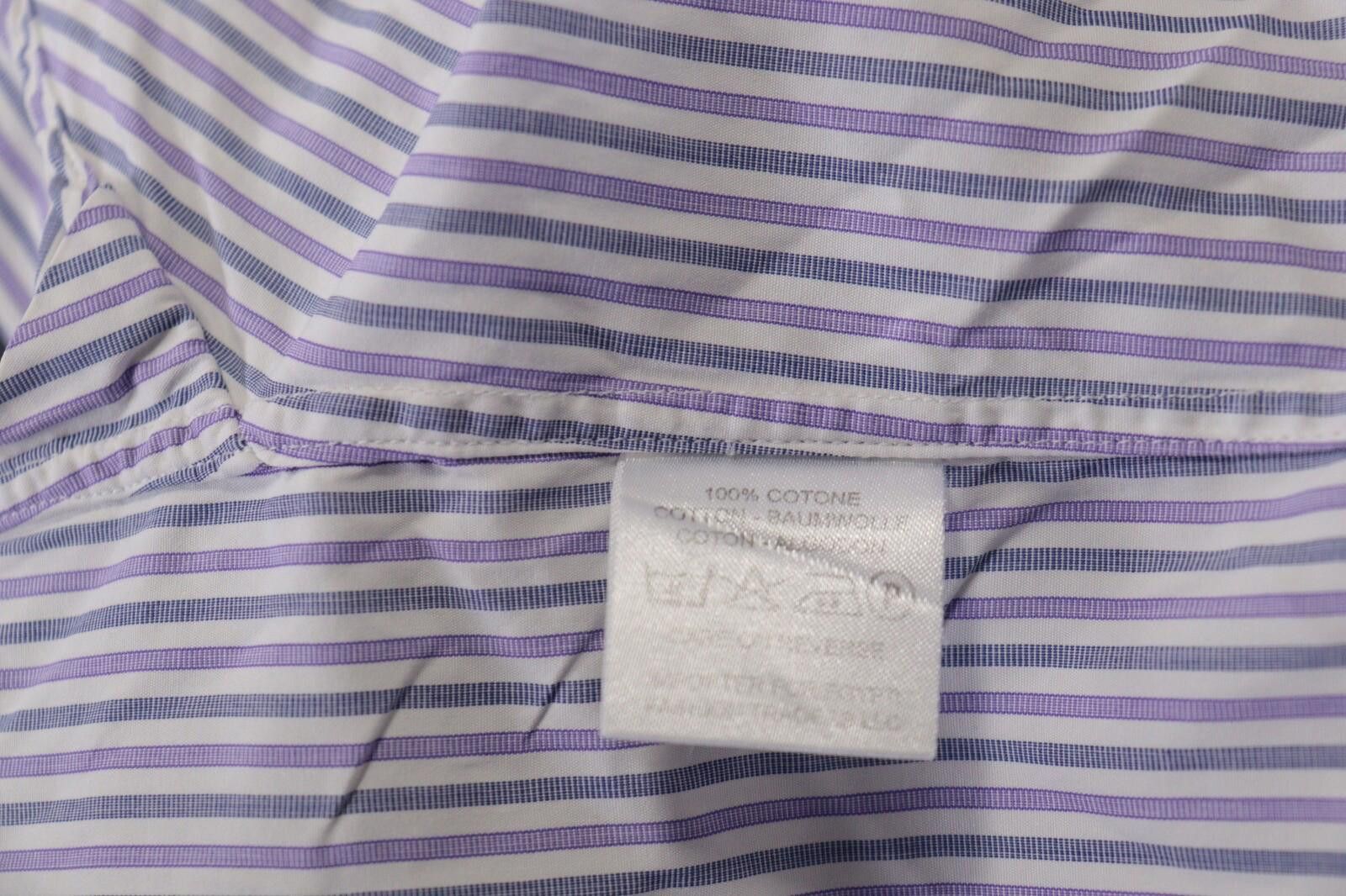 Designer Boggi Milano Doppio Ritorto Tailpred Shirt Size 41 / 16 Size US M / EU 48-50 / 2 - 12 Thumbnail