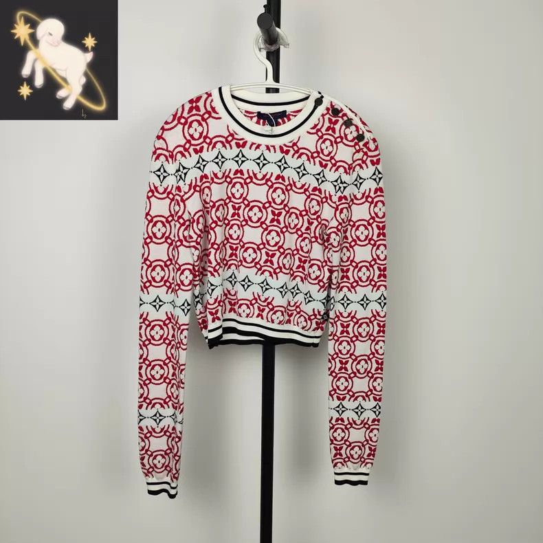 Louis Vuitton Louis Vuitton Red and white pattern presbyopic full print Size S / US 4 / IT 40 - 1 Thumbnail