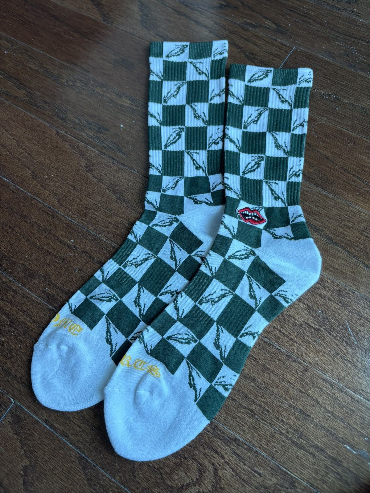 Chrome Hearts Chrome Hearts Matty Boy Eyes Green Socks Size ONE SIZE - 3 Thumbnail