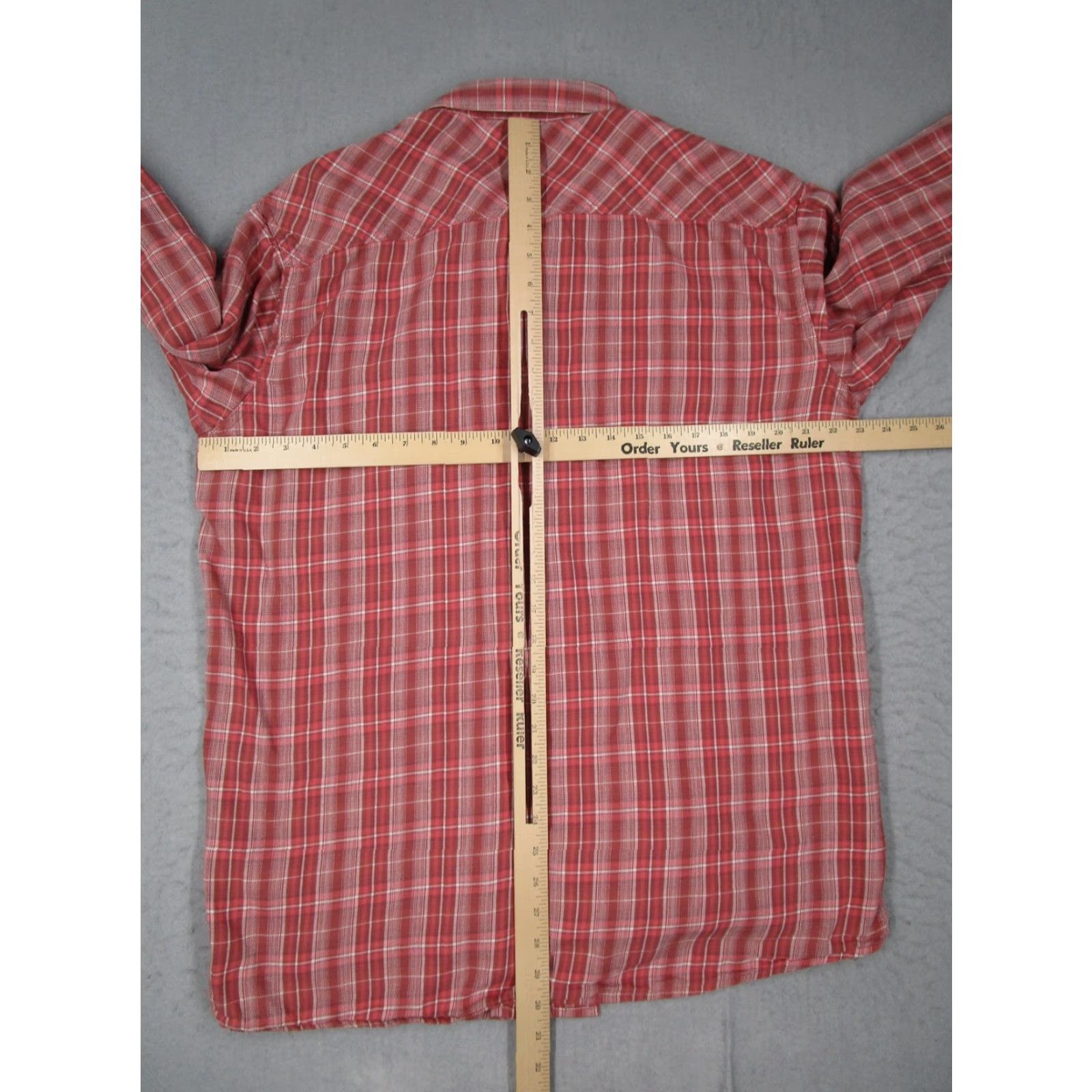 Ariat Ariat Shirt Mens XL Tall Red Plaid Western Pearl Snap Long Sleeve Retro Fit Size US XL / EU 56 / 4 - 5 Thumbnail