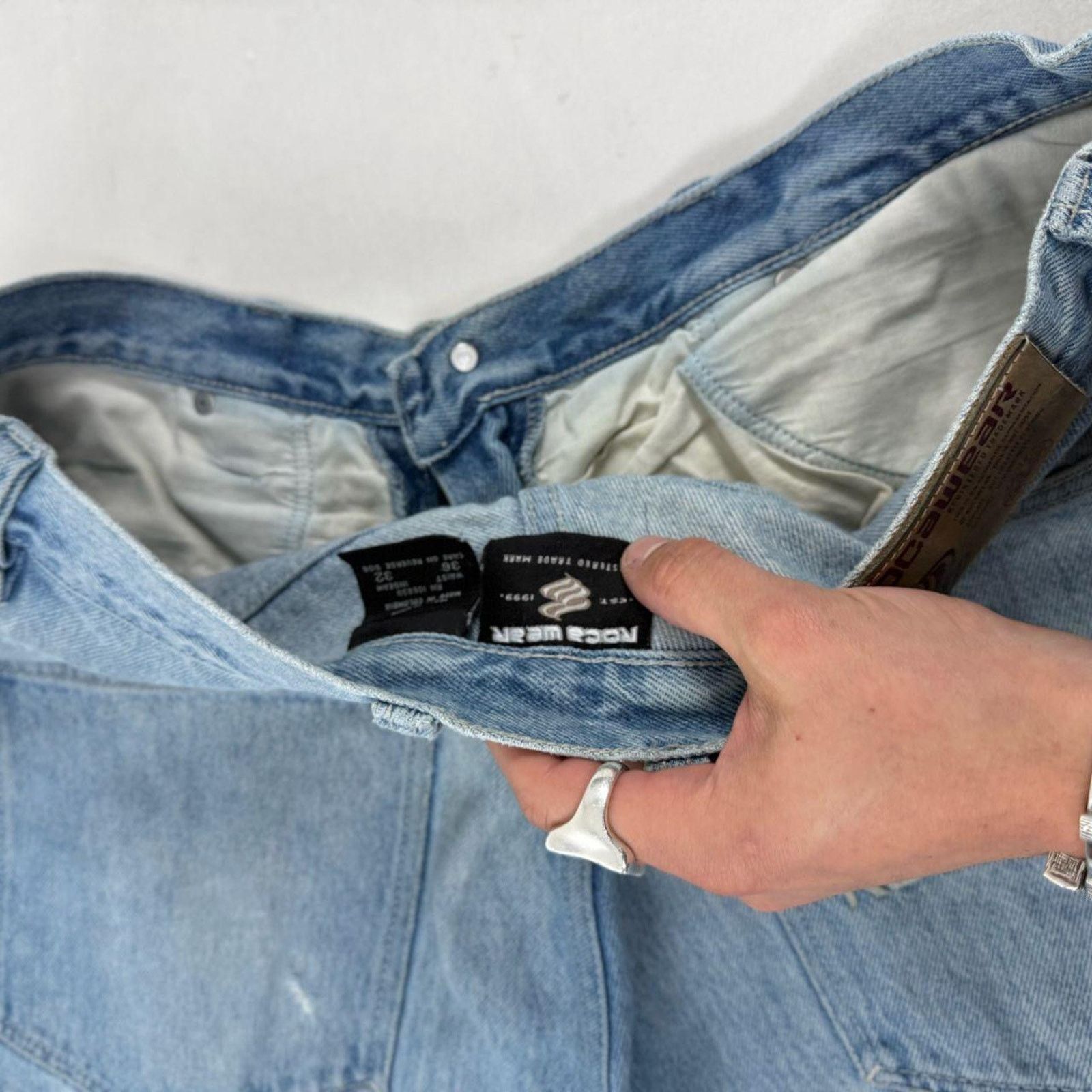 JNCO × Rocawear × Vintage Vintage y2k rocawear grunge archive faded baggy skater jeans Size US 35 - 6 Thumbnail