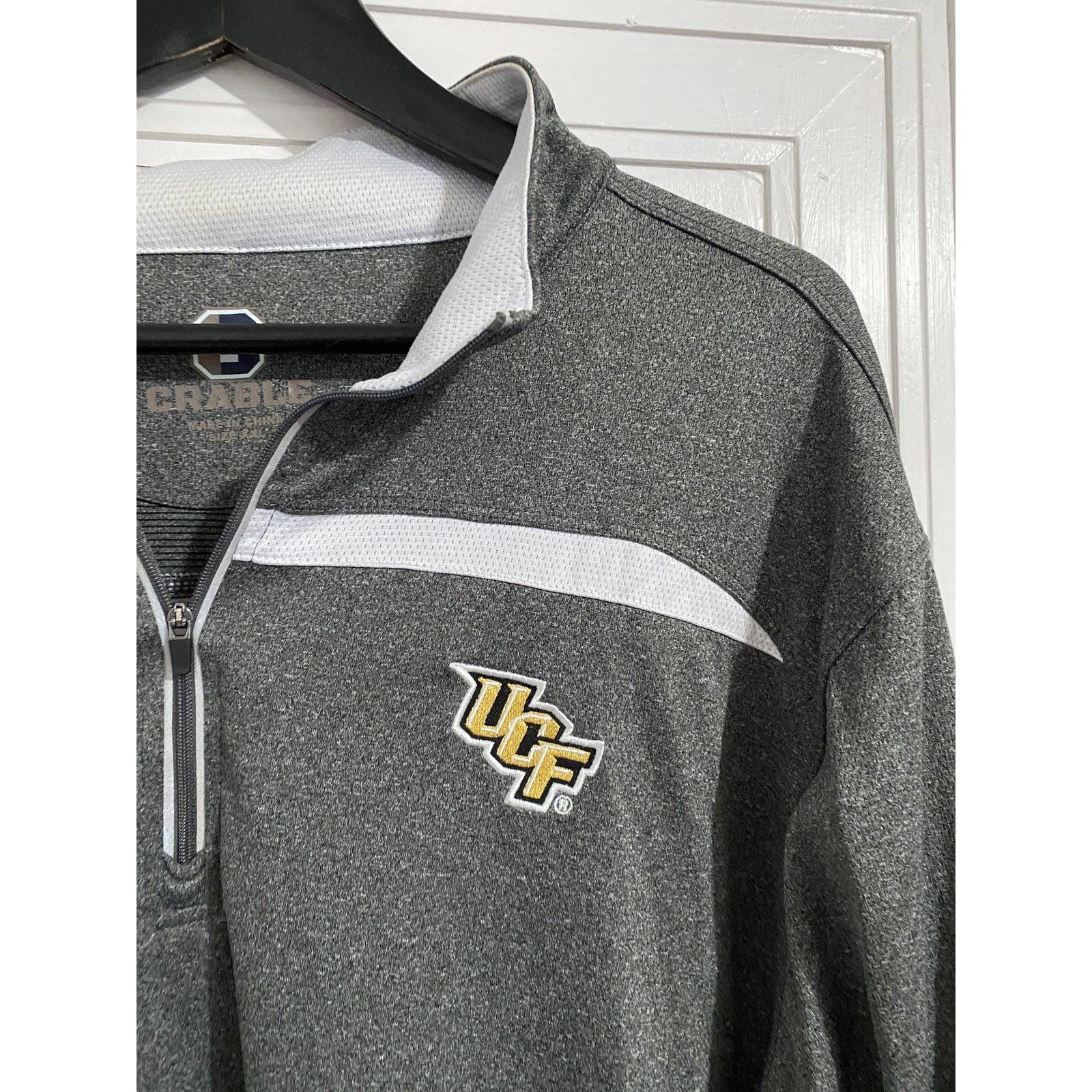 NCAA UCF Knights Gray 1/4-Zip Sweatshirt Size XXL Size US XXL / EU 58 / 5 - 2 Thumbnail