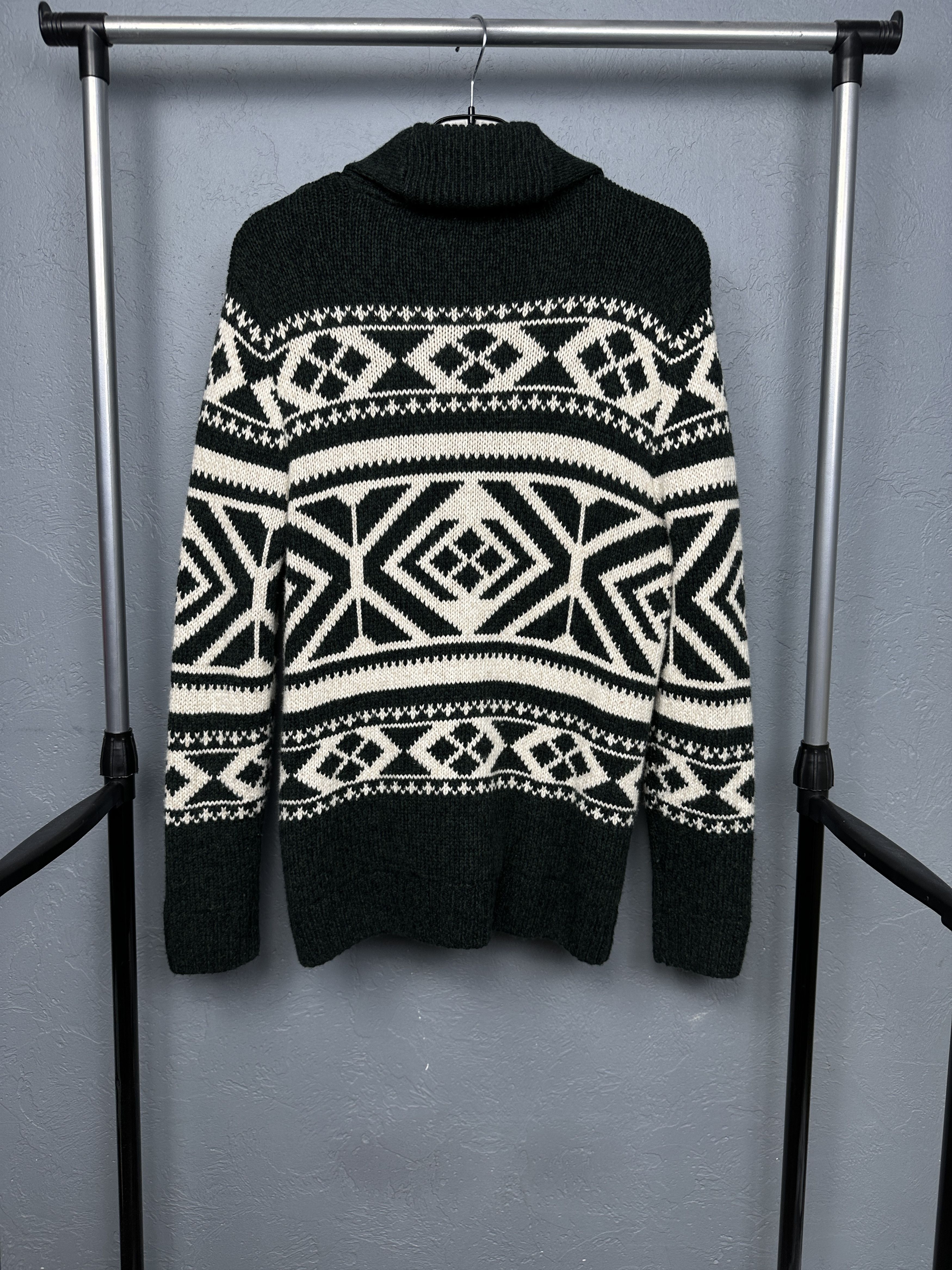 Abercrombie & Fitch Abercrombie & Fitch Mens Fair Isle Wool Cardigan Sweater Size US S / EU 44-46 / 1 - 6 Thumbnail