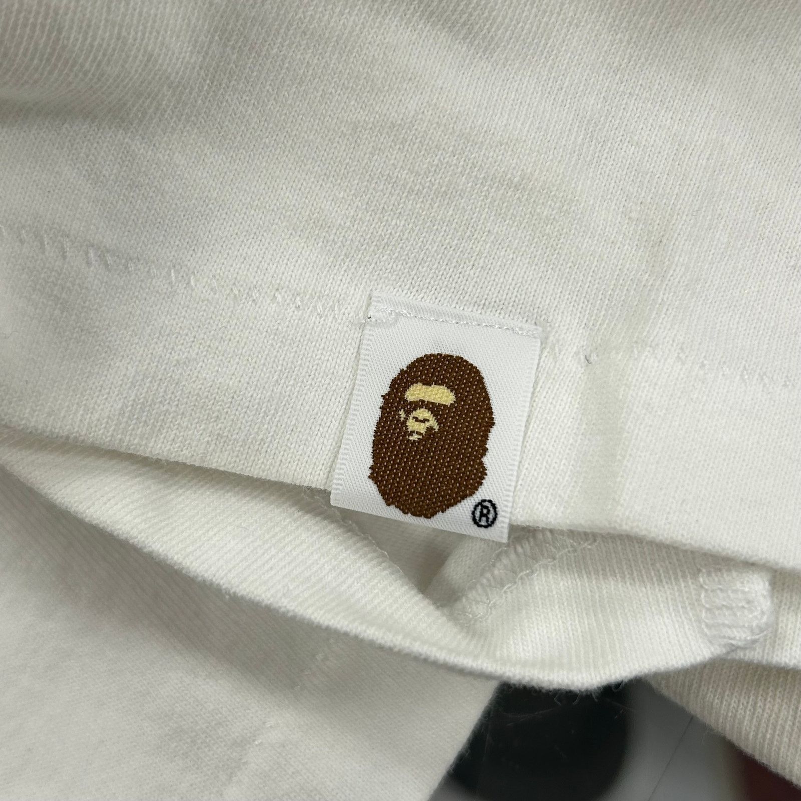 Bape BAPE A Bathing Ape Camo College Milo Tee White/Green size XL Size US XL / EU 56 / 4 - 5 Thumbnail