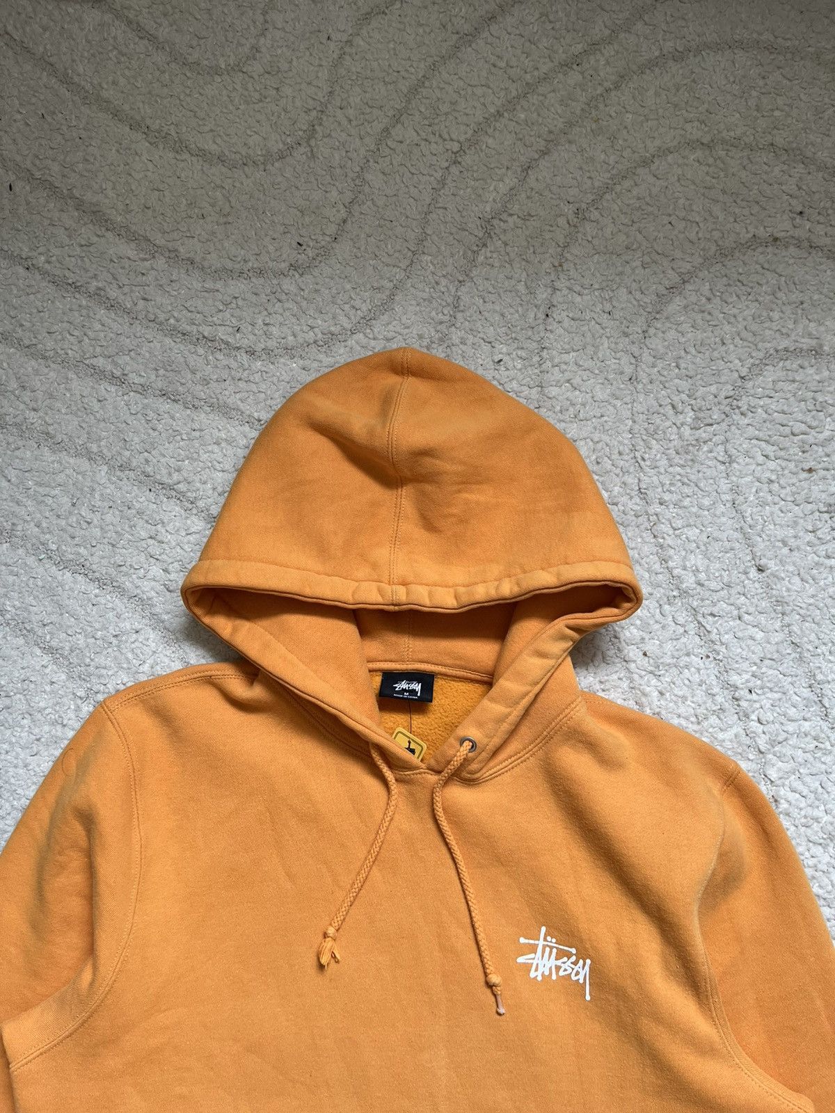 Stussy Stüssy Big Logo Orange Hoodie Size US M / EU 48-50 / 2 - 4 Thumbnail