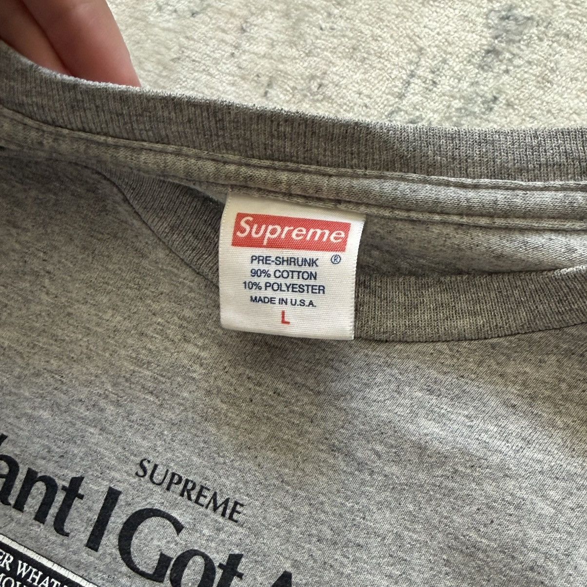 Supreme Supreme 2011 Anytime I Want I Got A Right To Move T Shirt Size US L / EU 52-54 / 3 - 6 Thumbnail