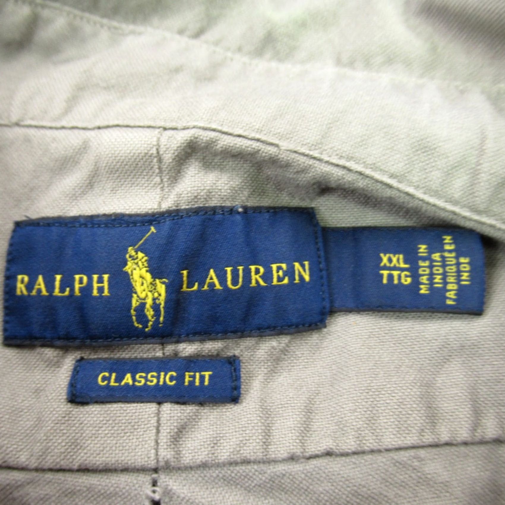 Polo Ralph Lauren Ralph Lauren Shirt Mens 2XL Long Sleeve Lightweight Button Front Gray Classic Size US XXL / EU 58 / 5 - 5 Thumbnail