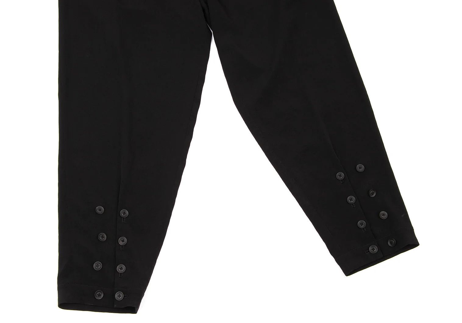 Yohji Yamamoto Yohji Yamamoto Crepe Dressed Button Pants Black Size US 32 / EU 48 - 7 Thumbnail