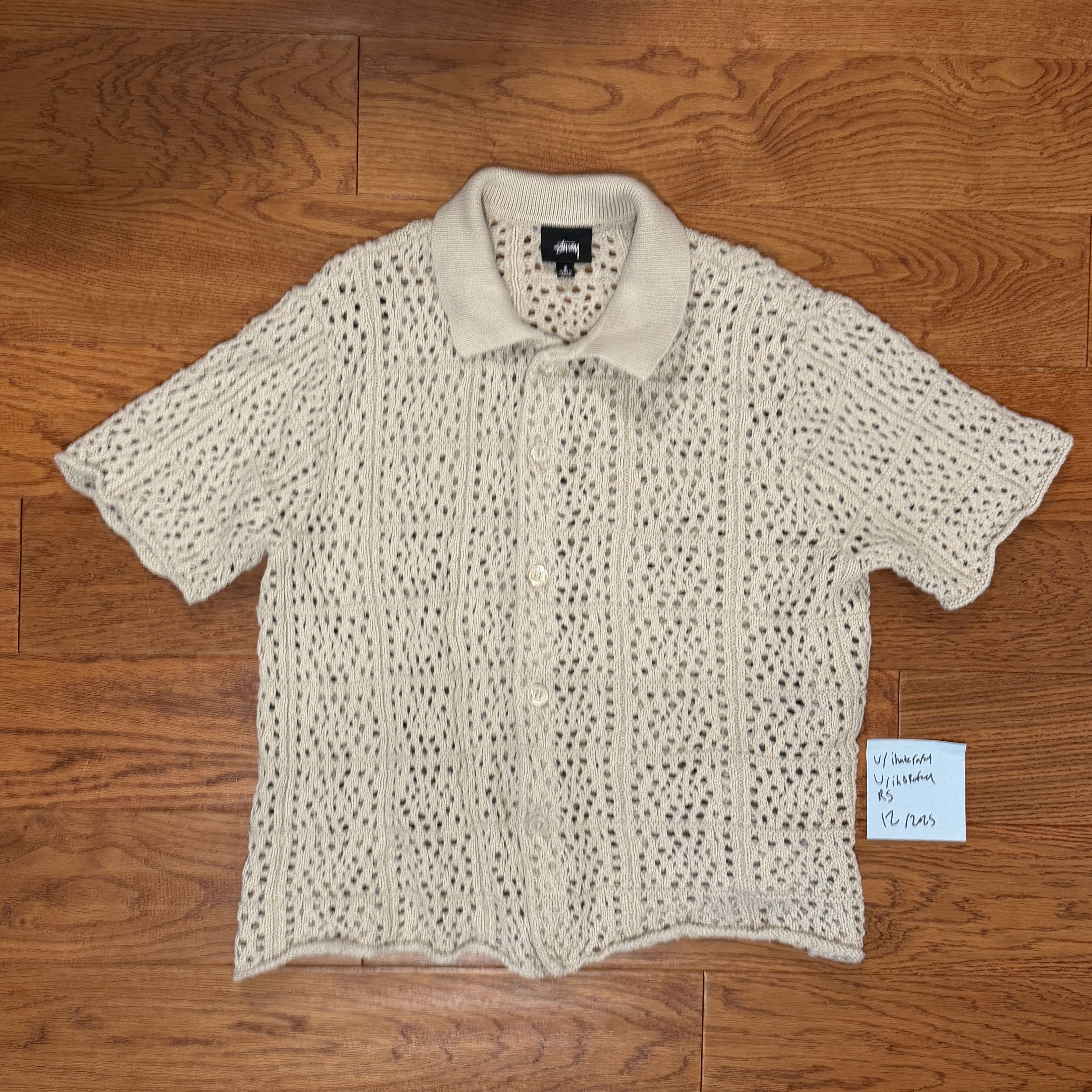 Crochet Shirt (Natural / Beige CW)