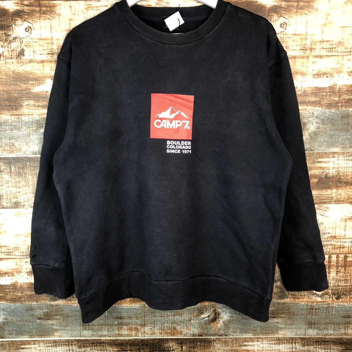Japanese Brand Camp 7 Dark Blue Sweatshirt #A2025 Size US M / EU 48-50 / 2 - 3 Thumbnail
