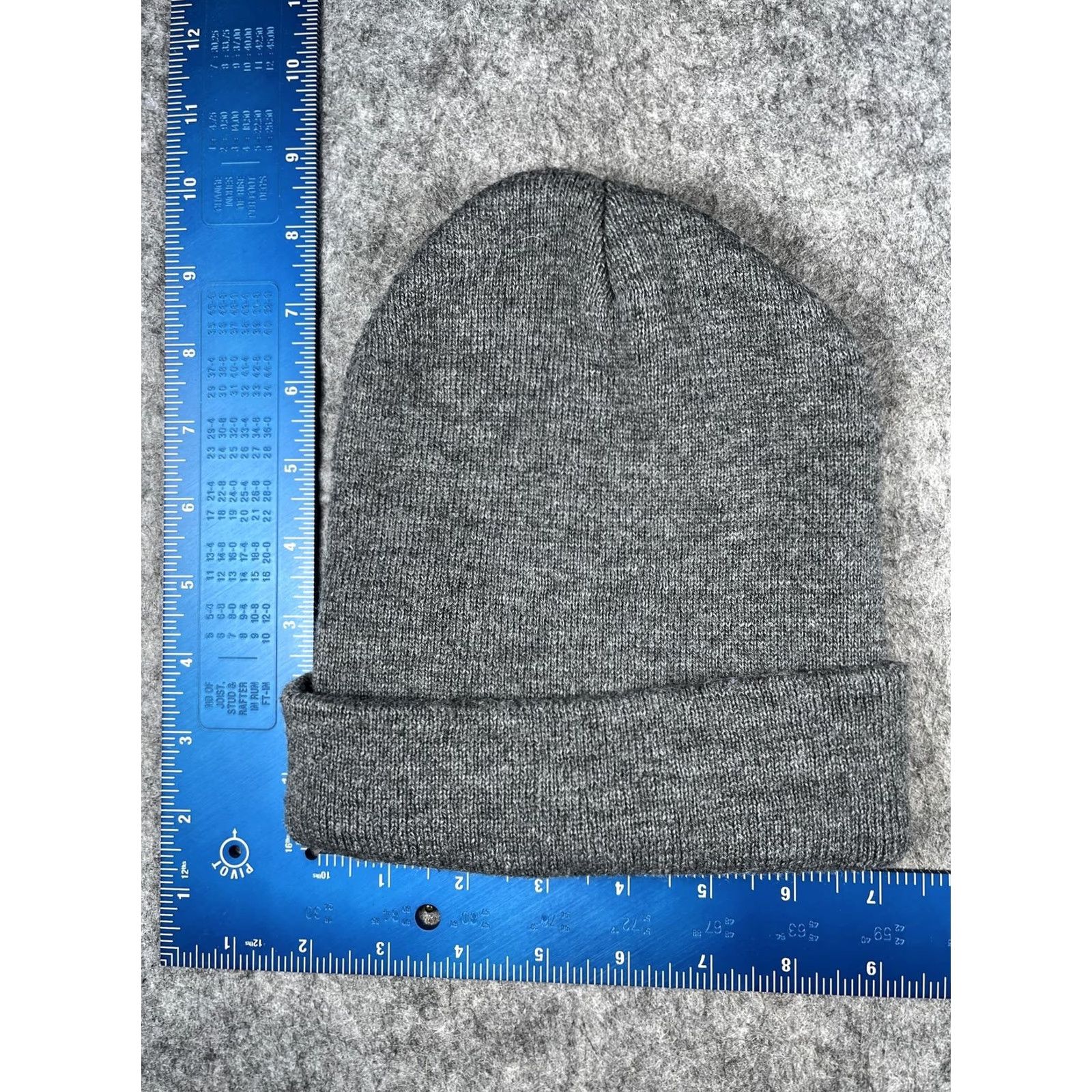 Vintage Leave Me Alone Hat Beanie Teens One Size Gray Knit Embroidered Stretch Winter Size ONE SIZE - 4 Thumbnail
