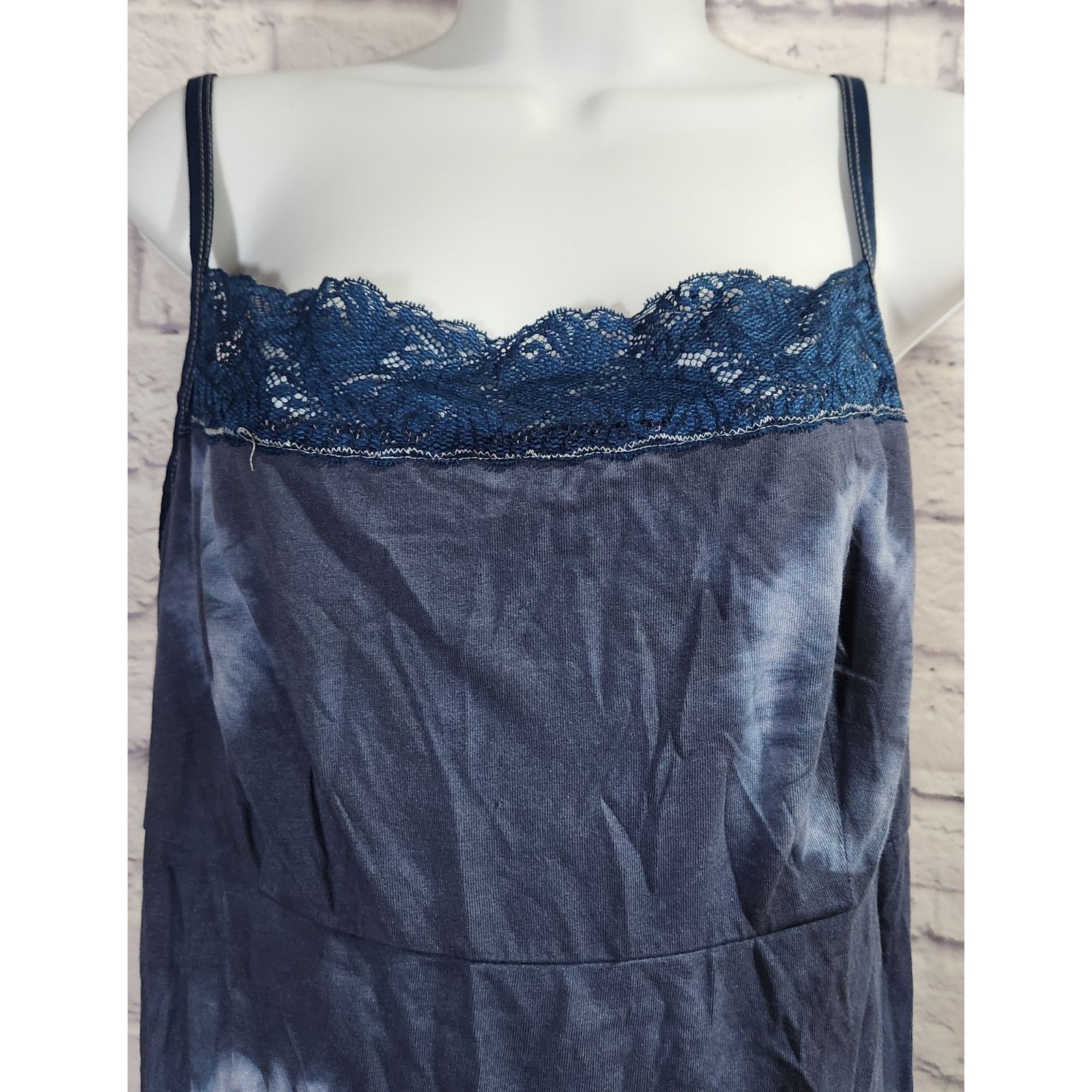 Other Lane Bryant Blue Tie Dye Lace Spaghetti Strap Tank Top 18 20 Size XXL / US 16-18 / IT 52-54 - 2 Thumbnail