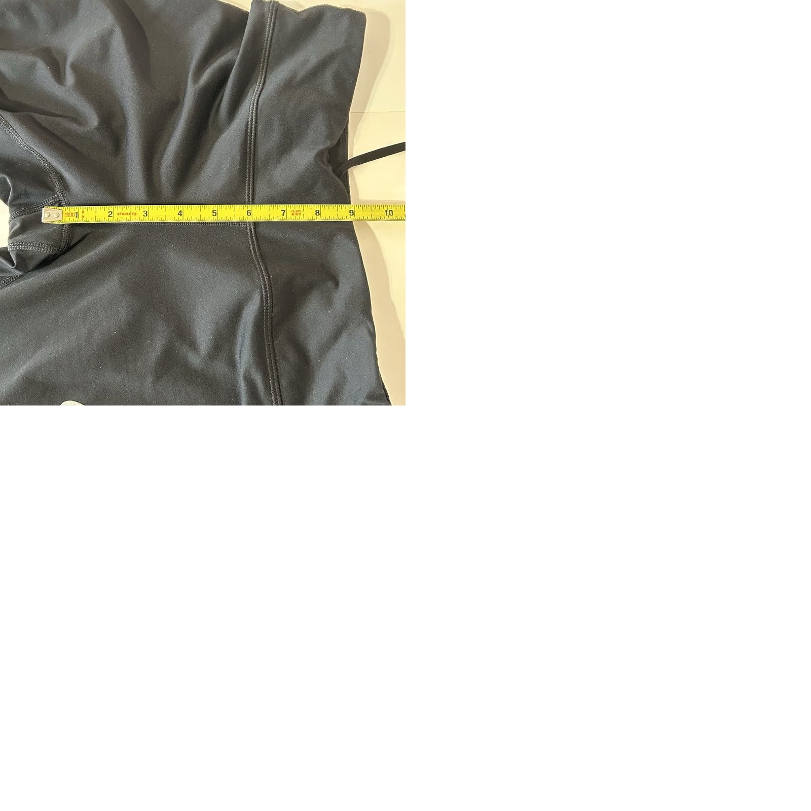 Nike VINTAGE? No. Nike Running Leggings Women M Black Dri Fit Drawstrings Yoga Workout 28x22 Nike Logo Zipper Back Pocket Size 32" / US 10 / IT 46 - 11 Thumbnail