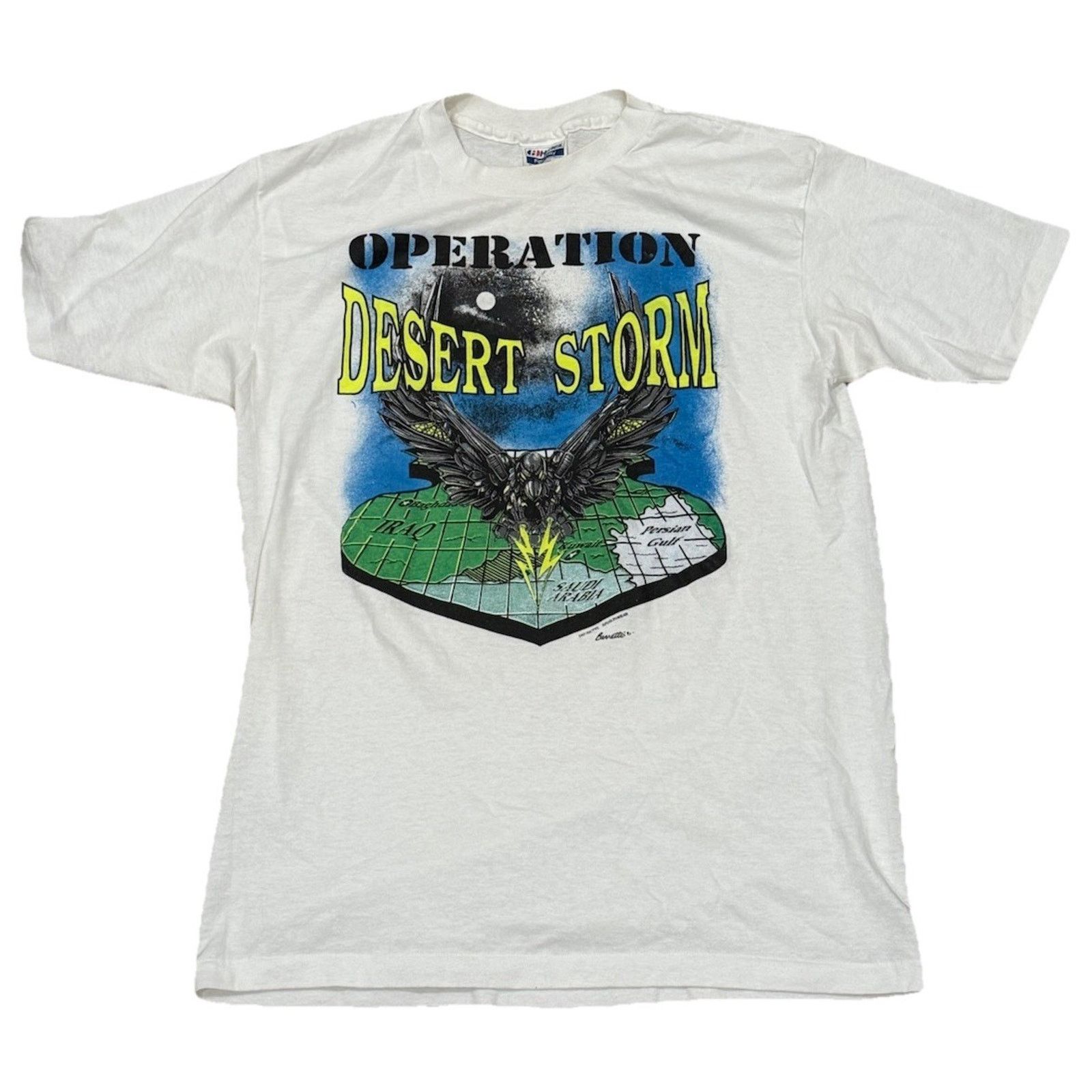Vintage Vintage Operation Desert Storm 1991 90s Single Stitch Size US L / EU 52-54 / 3 - 1 Thumbnail