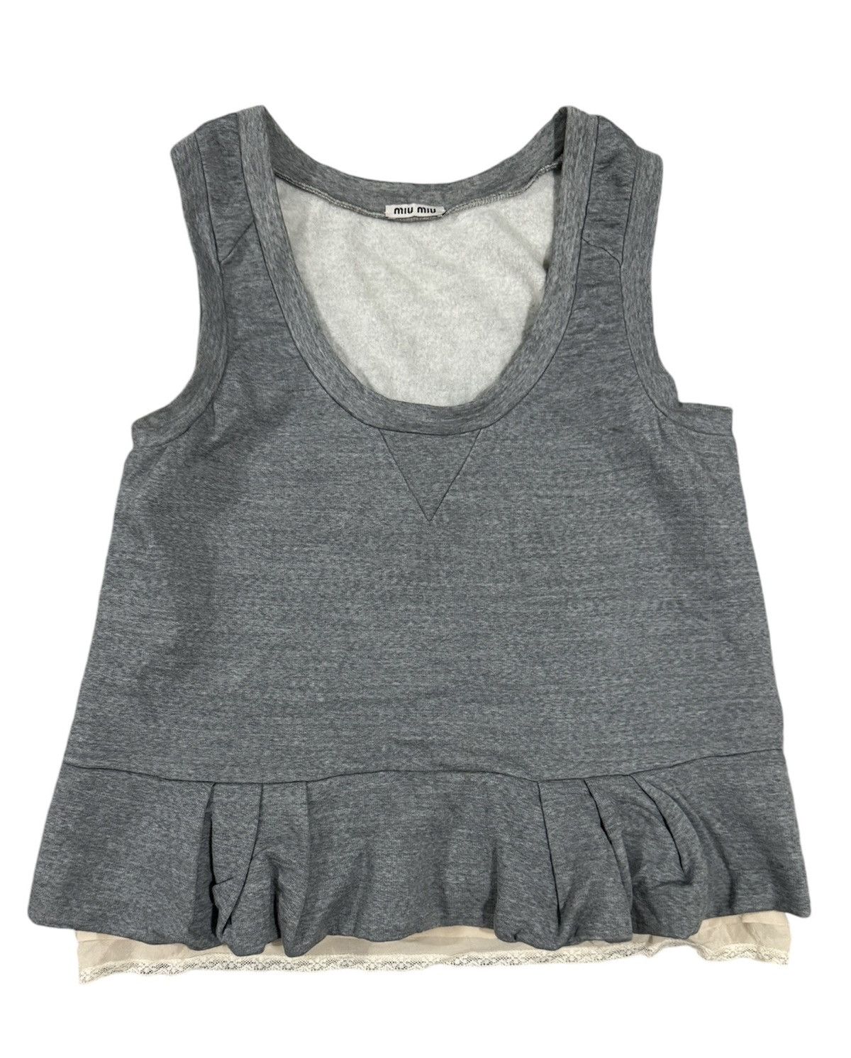 Miu Miu Miu Miu Top Tank Laces Size M / US 6-8 / IT 42-44 - 1 Thumbnail