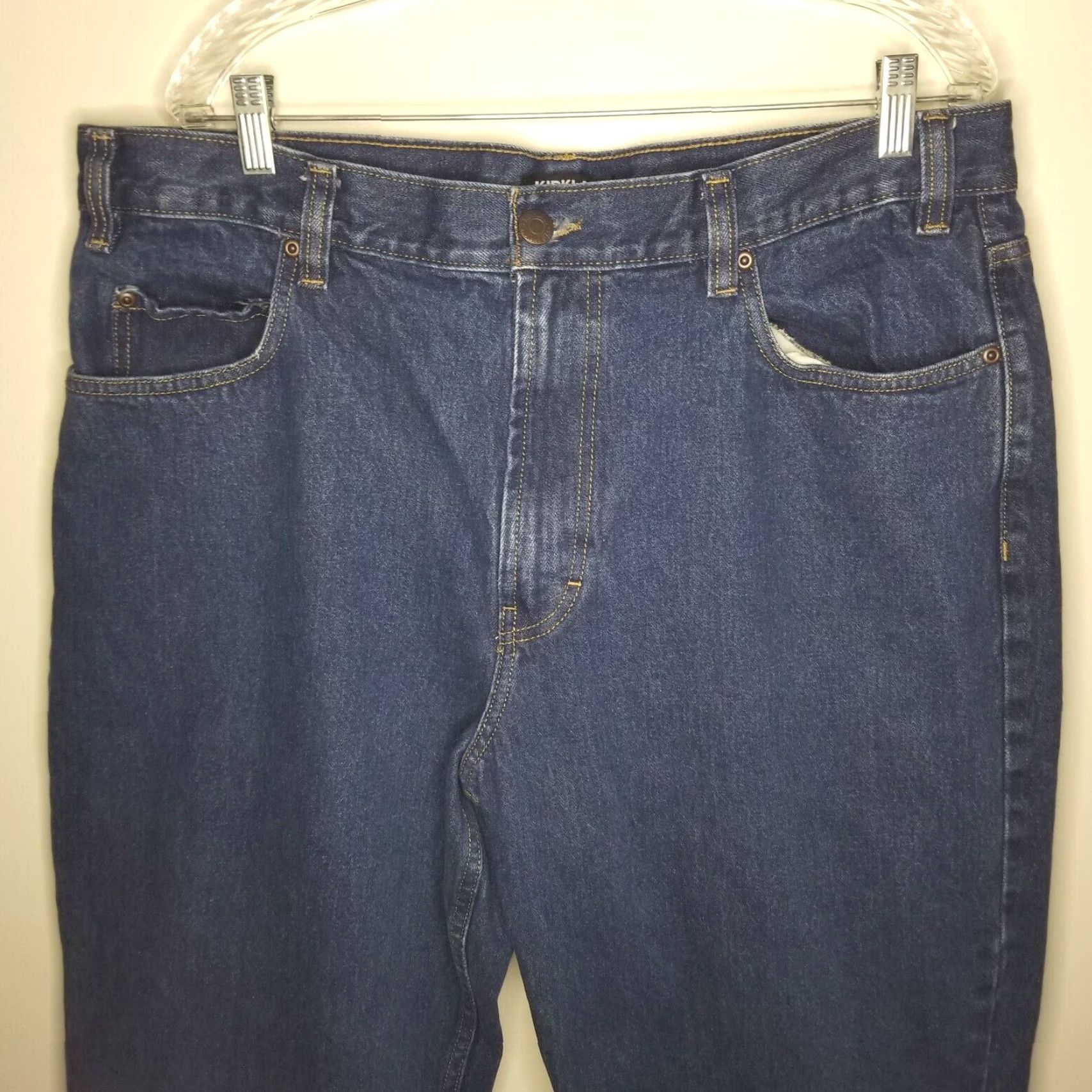 Vintage Kirkland Signature Blue Straight Jeans Mens Size 40x32 Size US 40 / EU 56 - 2 Thumbnail