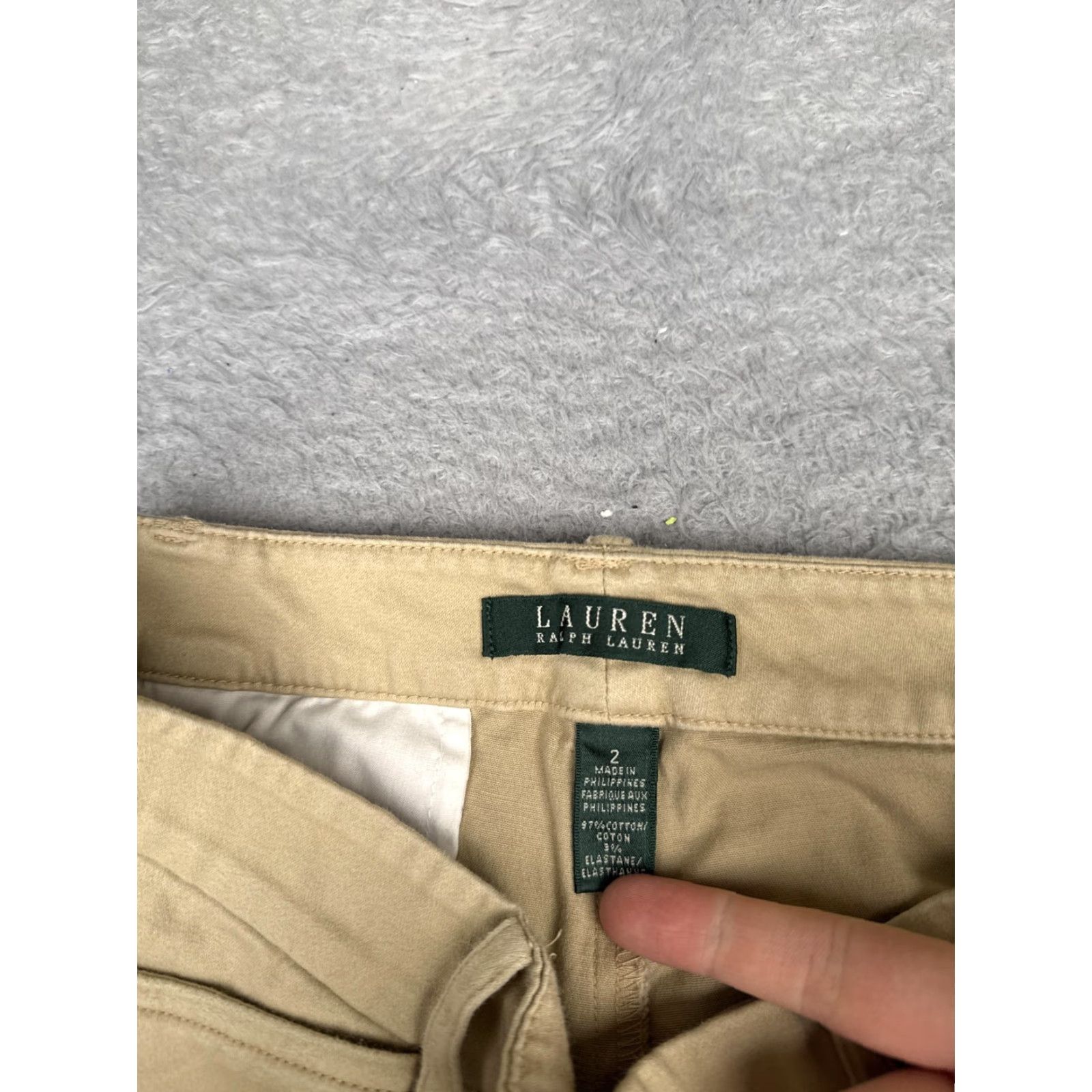 Ralph Lauren Lauren Ralph Lauren Shorts Womens 2 Beige Chino Twill Casual Summer 28x9.5 Size 26" / US 2 / IT 38 - 7 Thumbnail