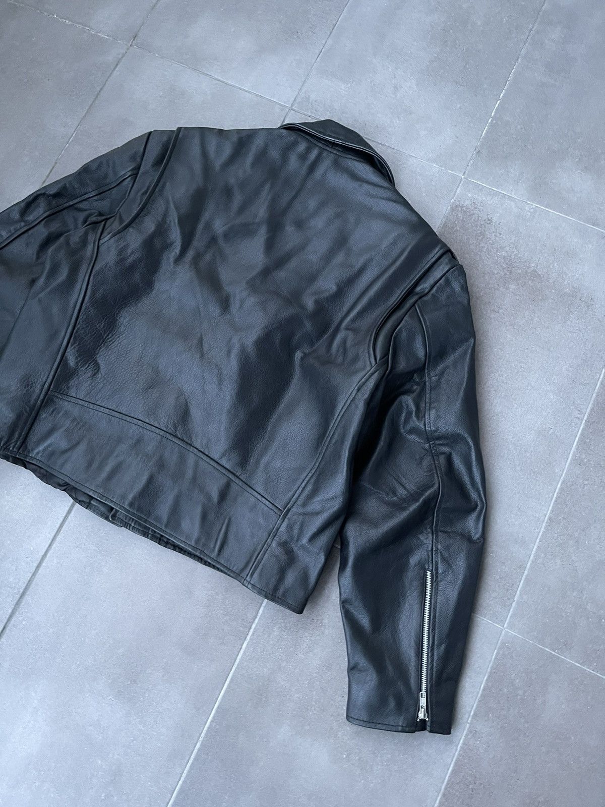 Leather Vintage Highway Black Racing Real Cow Leather Biker Jacket Size US L / EU 52-54 / 3 - 11 Thumbnail