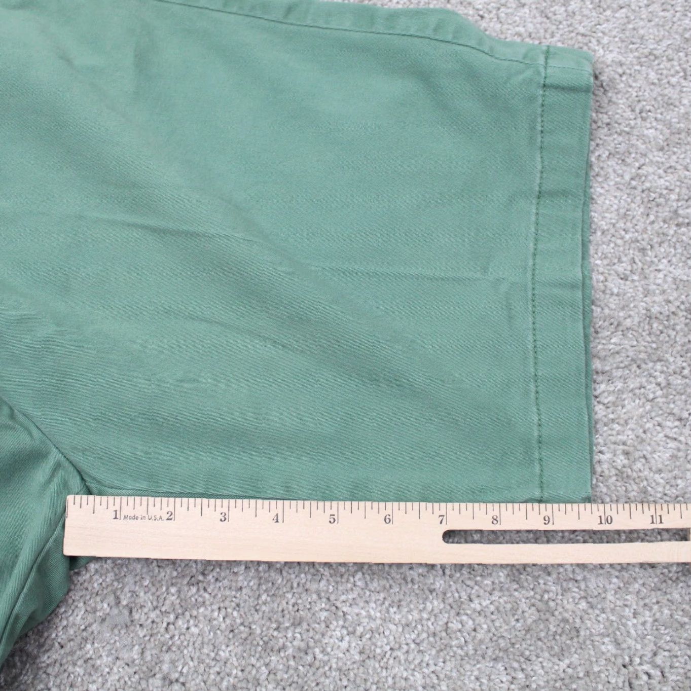 Nautica Nautica Shorts Mens 32 Green Classic Fit Flat Front 10" Inseam Canvas Cotton Chino Style Vintage No Size US 32 / EU 48 - 5 Thumbnail
