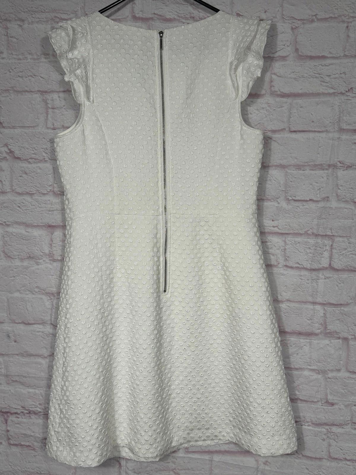 Other Kensie Large White Textured Sleeveless Dress Size L / US 10 / IT 46 - 5 Thumbnail