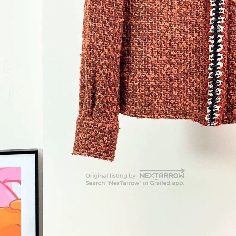 Chanel Chanel 17B red-brown woollen woven jacket Size XXS / US 00 / IT 34 - 4 Thumbnail