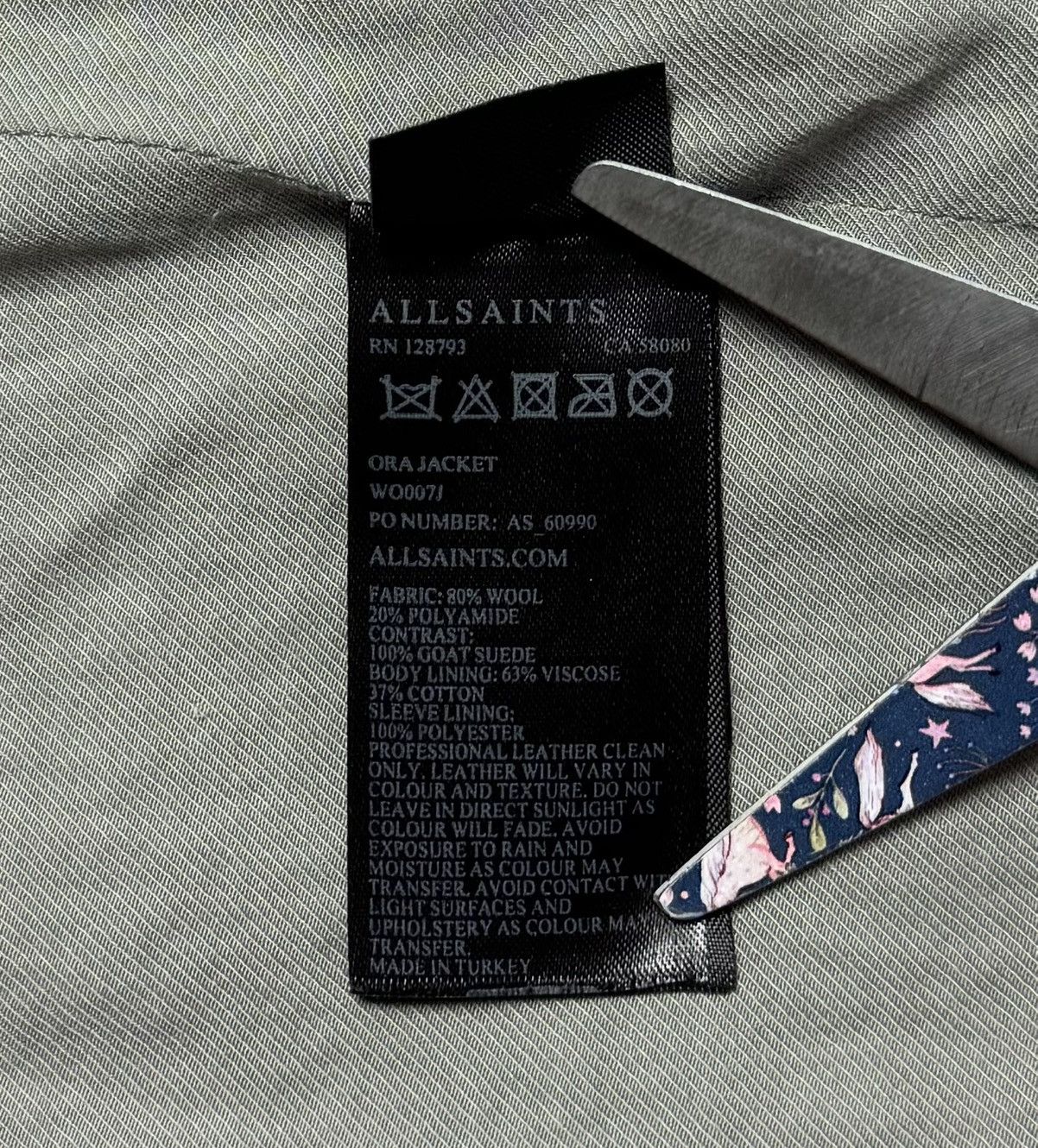 Allsaints AllSaints Ora Jacket Wool Cape Button Size S / US 4 / IT 40 - 11 Thumbnail