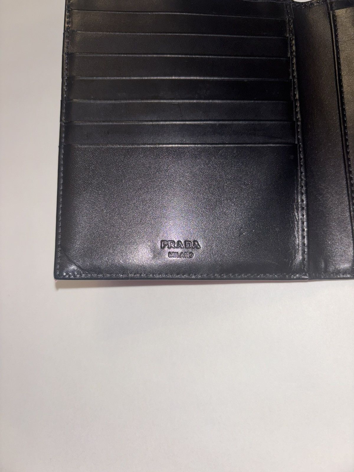 Prada Prada Pink and Black Trifold Wallet Size ONE SIZE - 4 Thumbnail