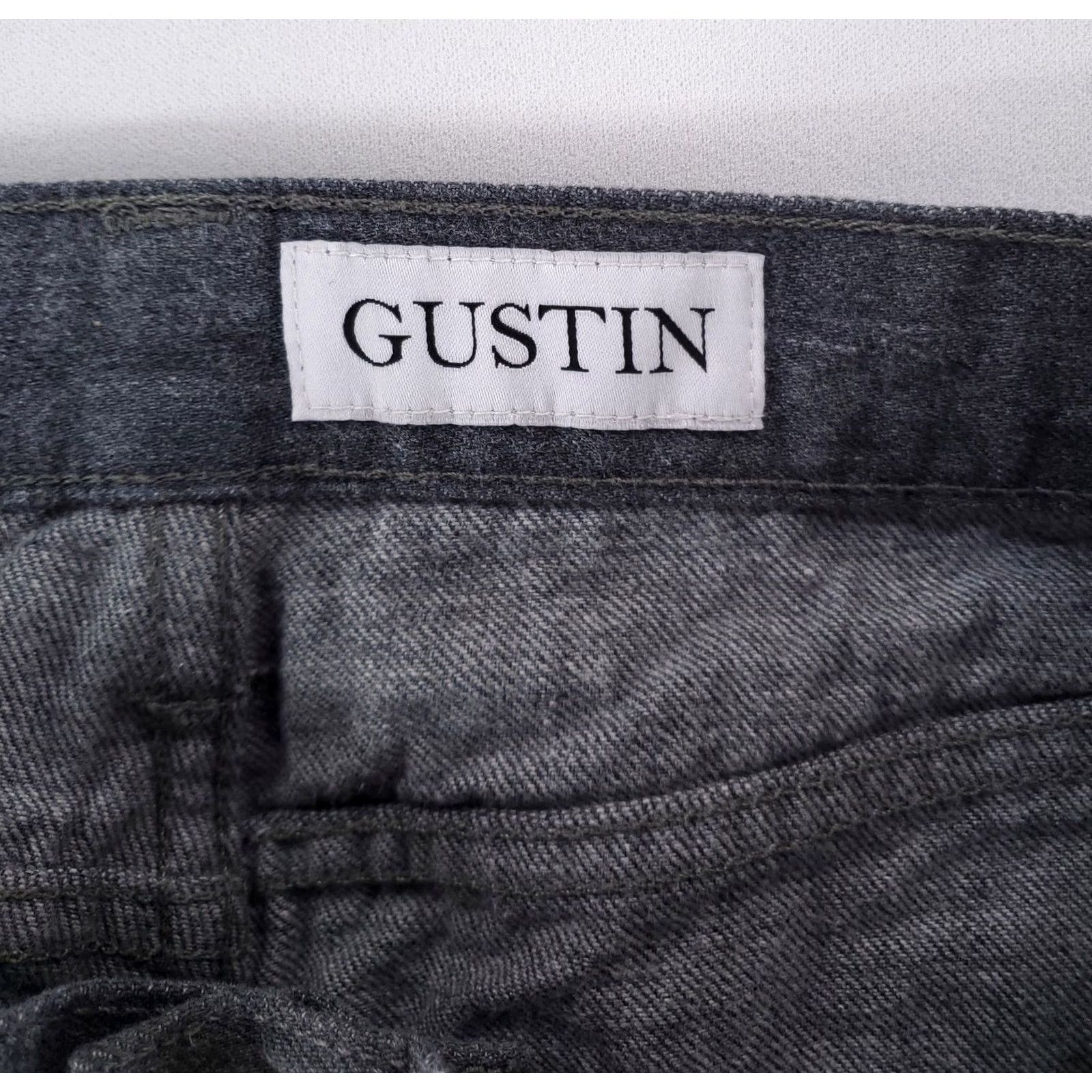 Gustin Gustin Jeans Skinny Raw Gray Mens 32 x 28 Inseam Gray Mens Skinny Selvedge Jeans Size US 32 / EU 48 - 6 Thumbnail