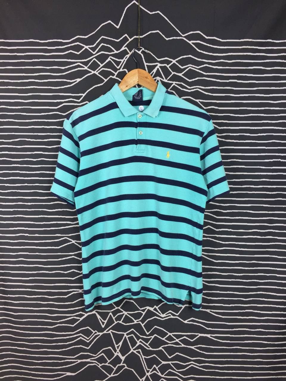 Polo Ralph Lauren × Vintage Vtg Polo Ralph Lauren Small Pony Striped Polo Tee Size US M / EU 48-50 / 2 - 1 Thumbnail