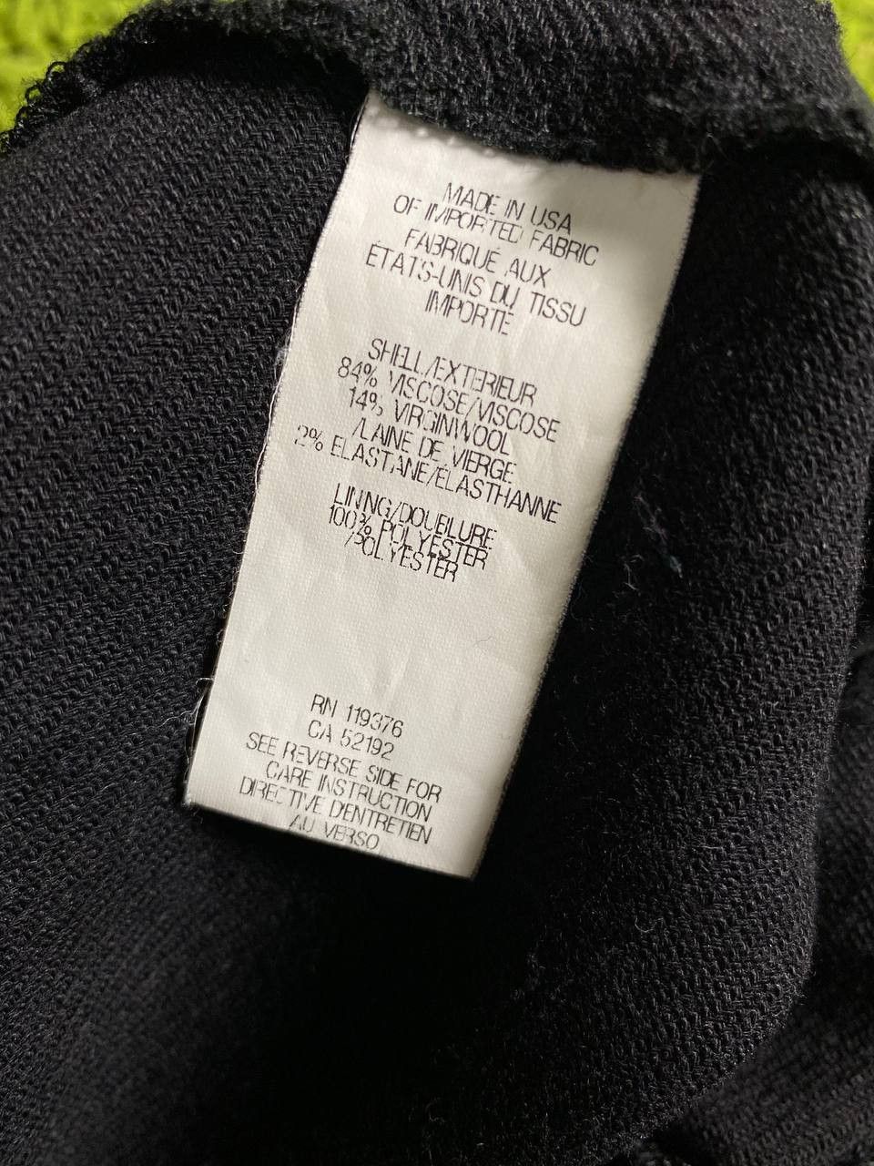 Helmut Lang Helmut Lang Wool Avant Garde Black Classic Pants Size 25" / US 0 / IT 36 - 9 Thumbnail